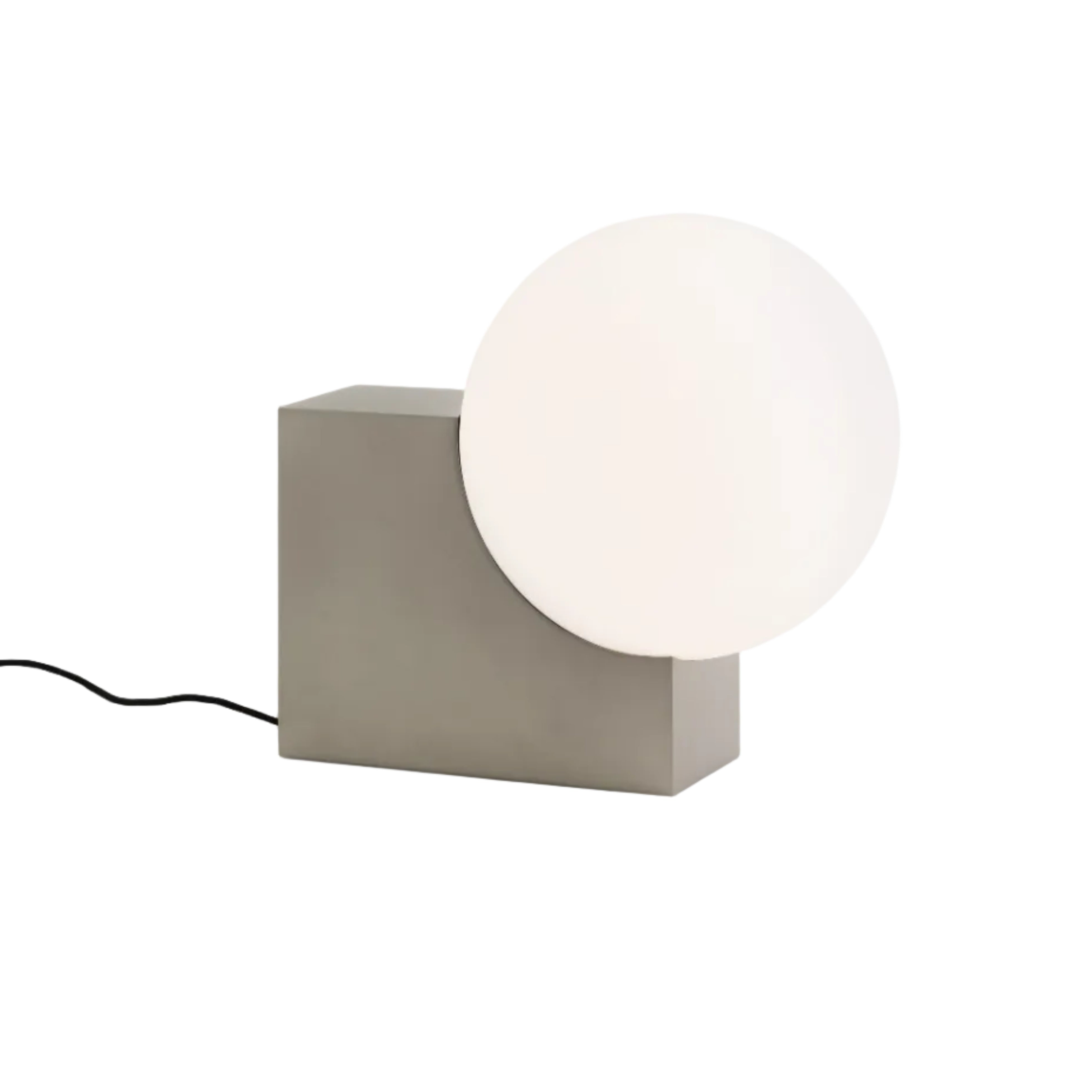 Vloerlamp JOURNEY SH4 met glazen kap en geborstelde stalen voet.