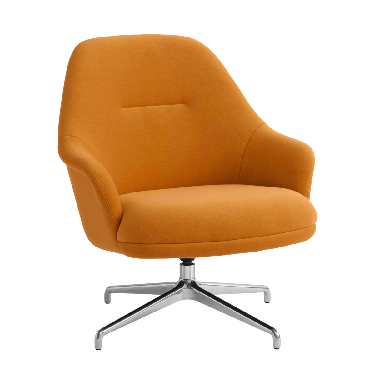 Draaistoel RELY HW139 gestoffeerd met aluminium basis