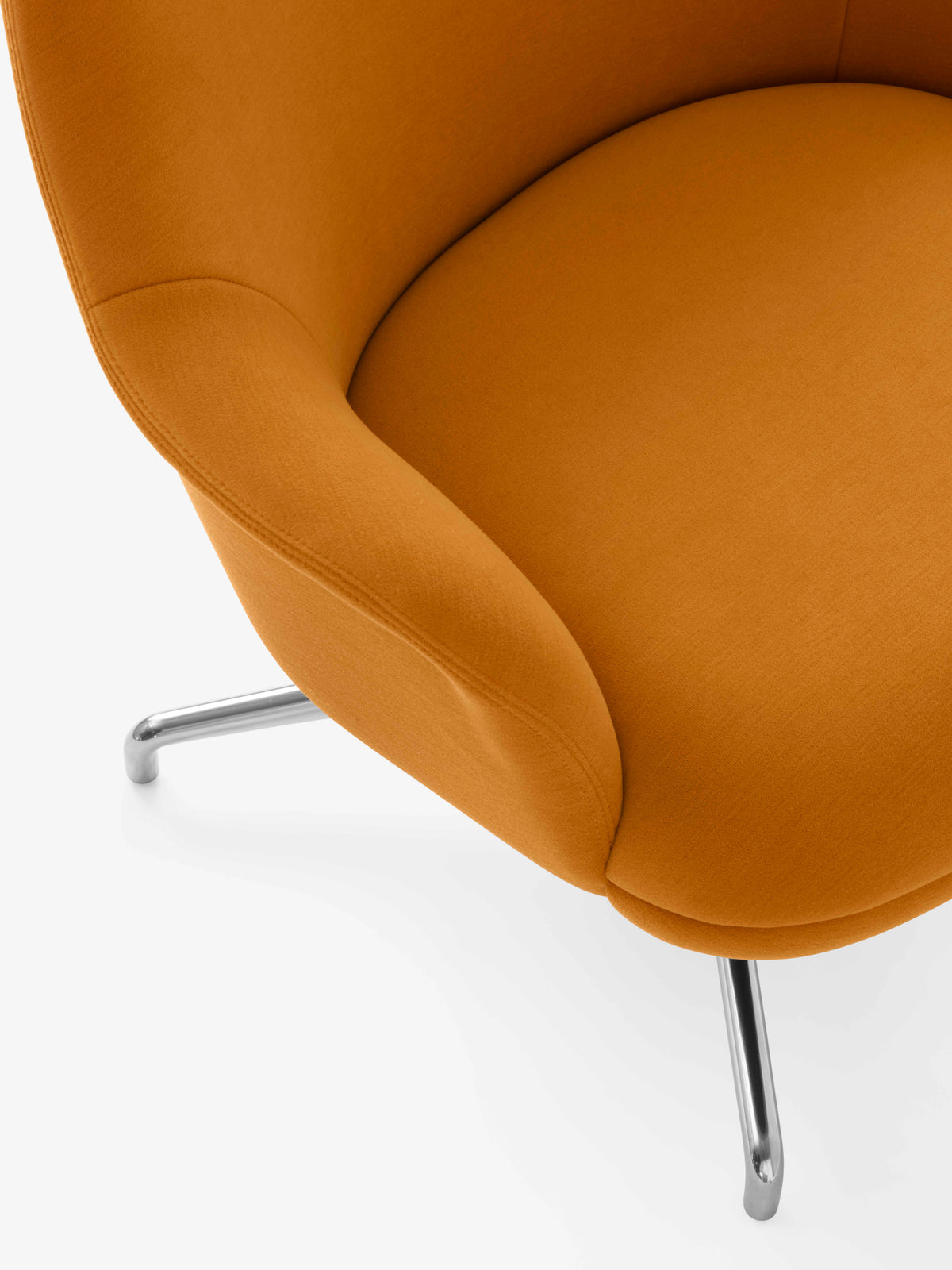 Draaistoel RELY HW139 gestoffeerd met aluminium basis