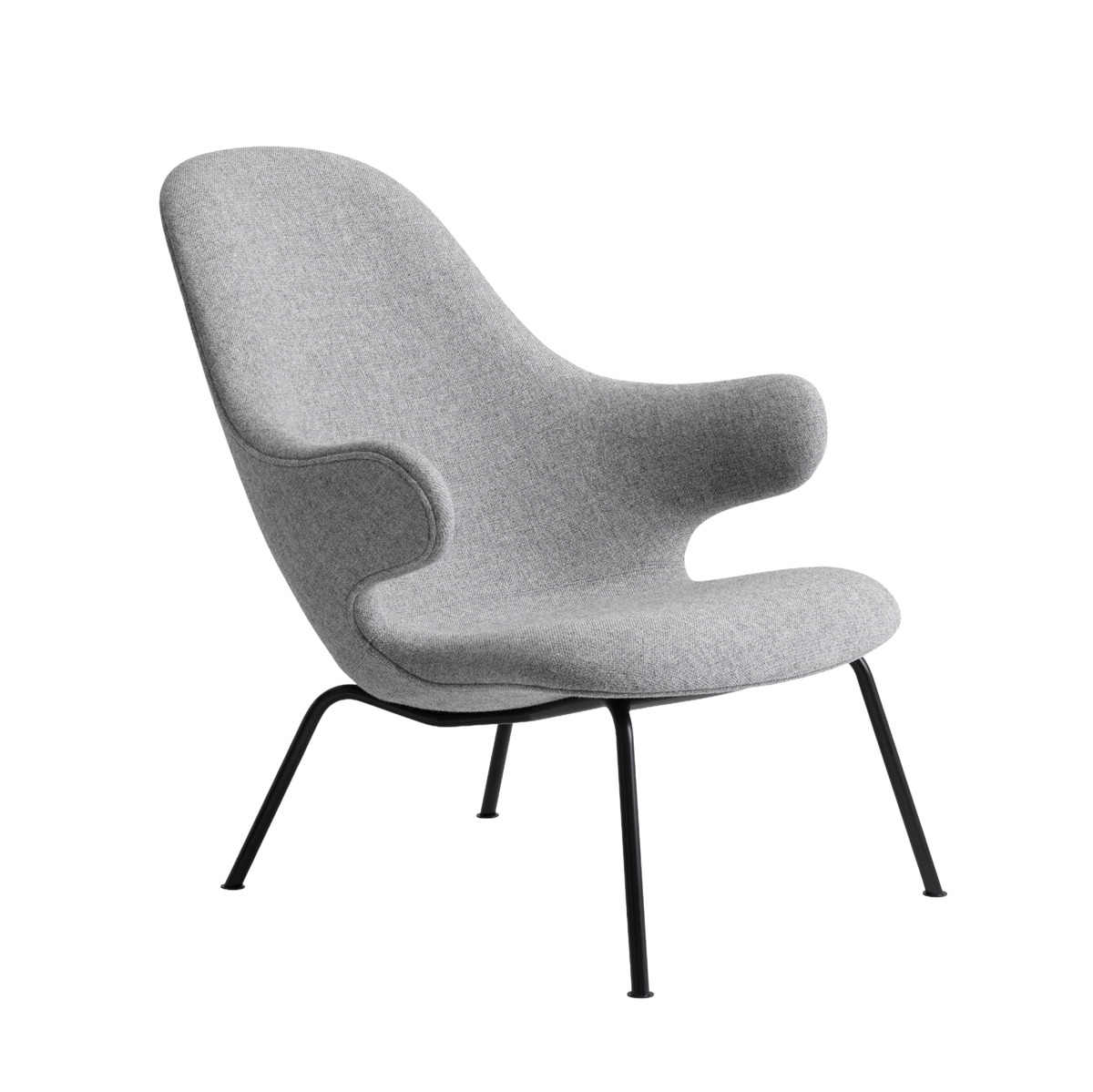 Fauteuil CATCH JH14 gestoffeerd met een zwarte basis