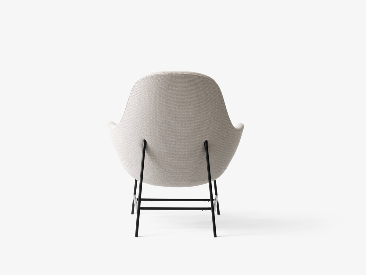 Fauteuil CATCH JH13 gestoffeerd met een zwarte basis