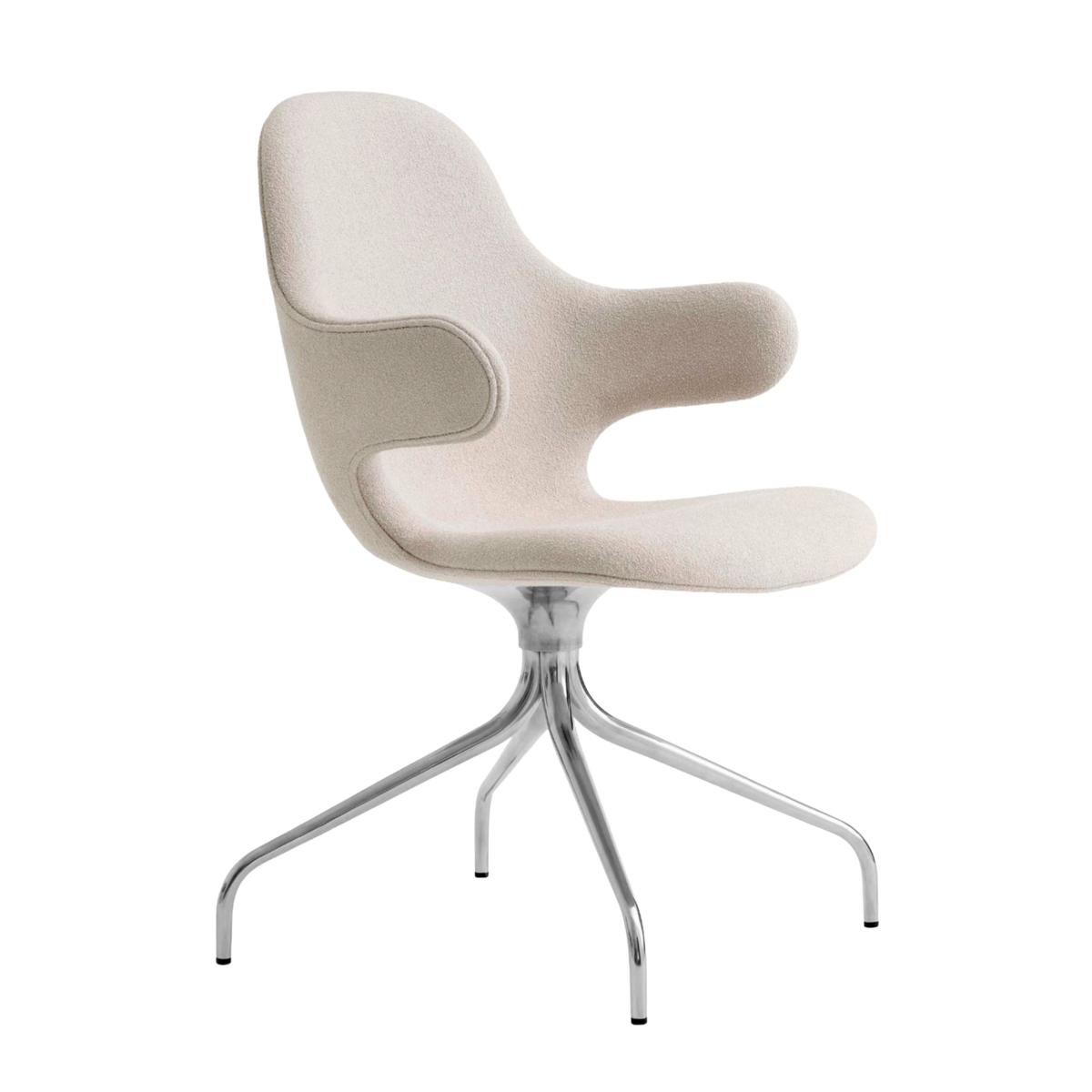 Draaistoel CATCH JH2 gestoffeerd met een aluminium basis