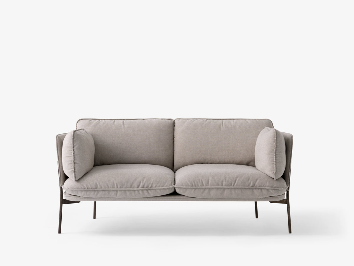 Sofa 2-zits CLOUD LN2 gestoffeerd met een zwarte basis