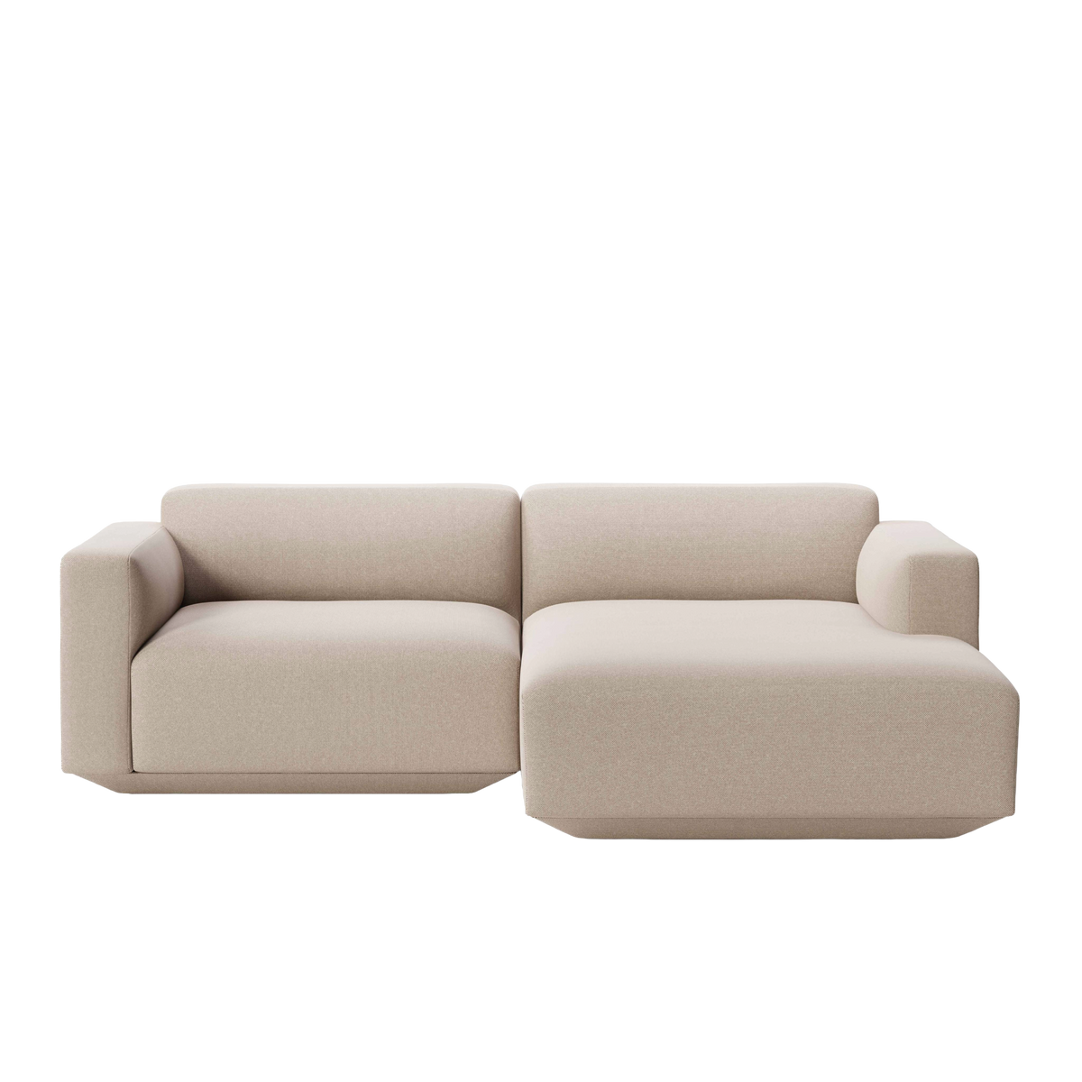 Modulaire rechterhoekbank 3-zits DEVELIUS beige