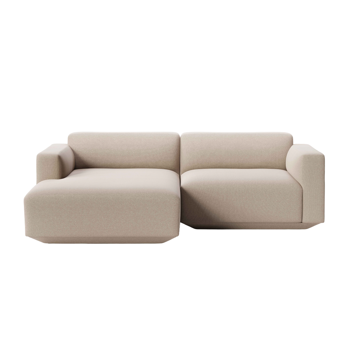 Modulaire linkerhoekbank 3-zits DEVELIUS beige