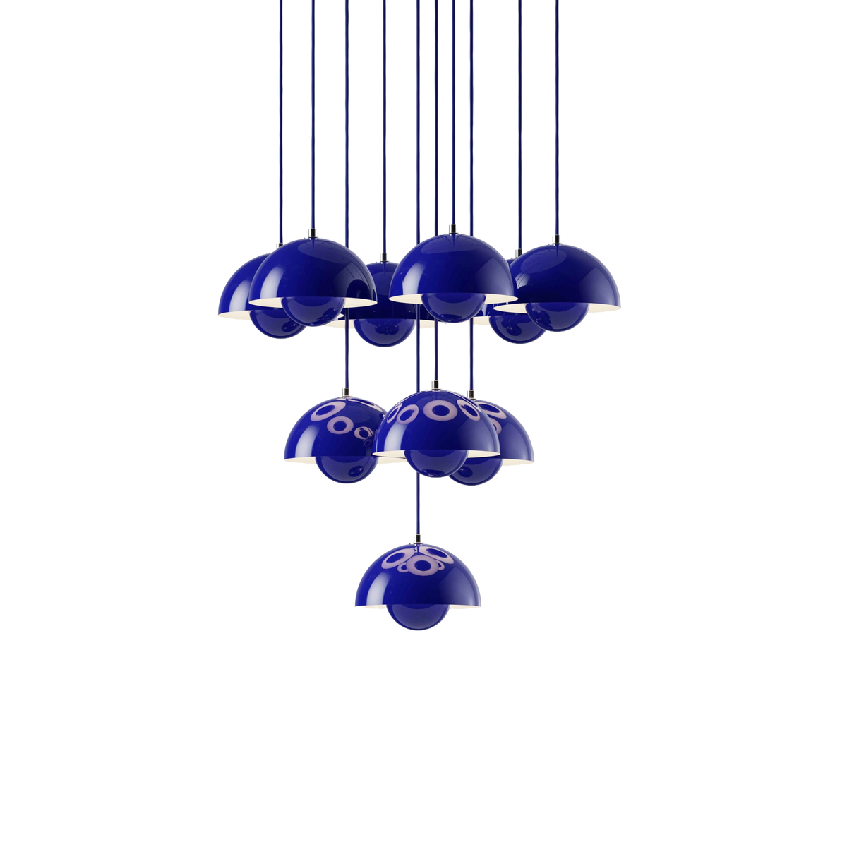 Kroonluchter FLOWERPOT VP10 kobalt