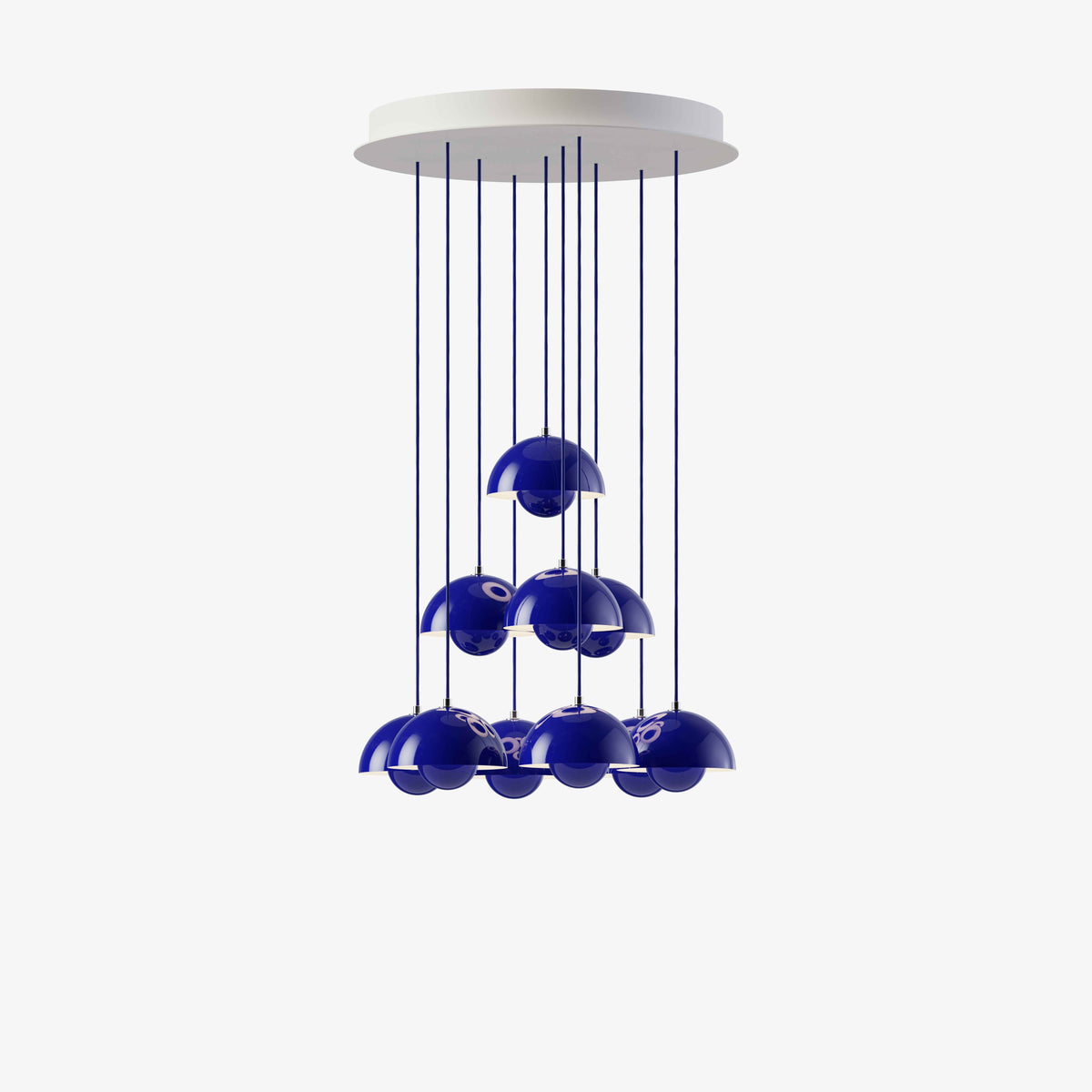 Kroonluchter FLOWERPOT VP10 kobalt