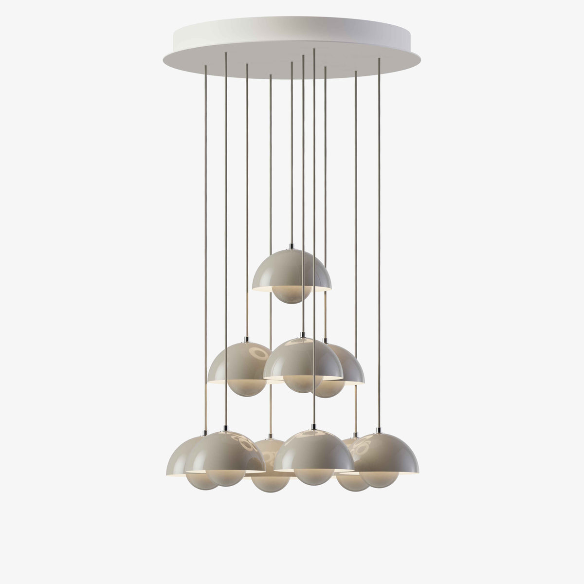 Hanglamp FLOWERPOT VP10 grijsbeige