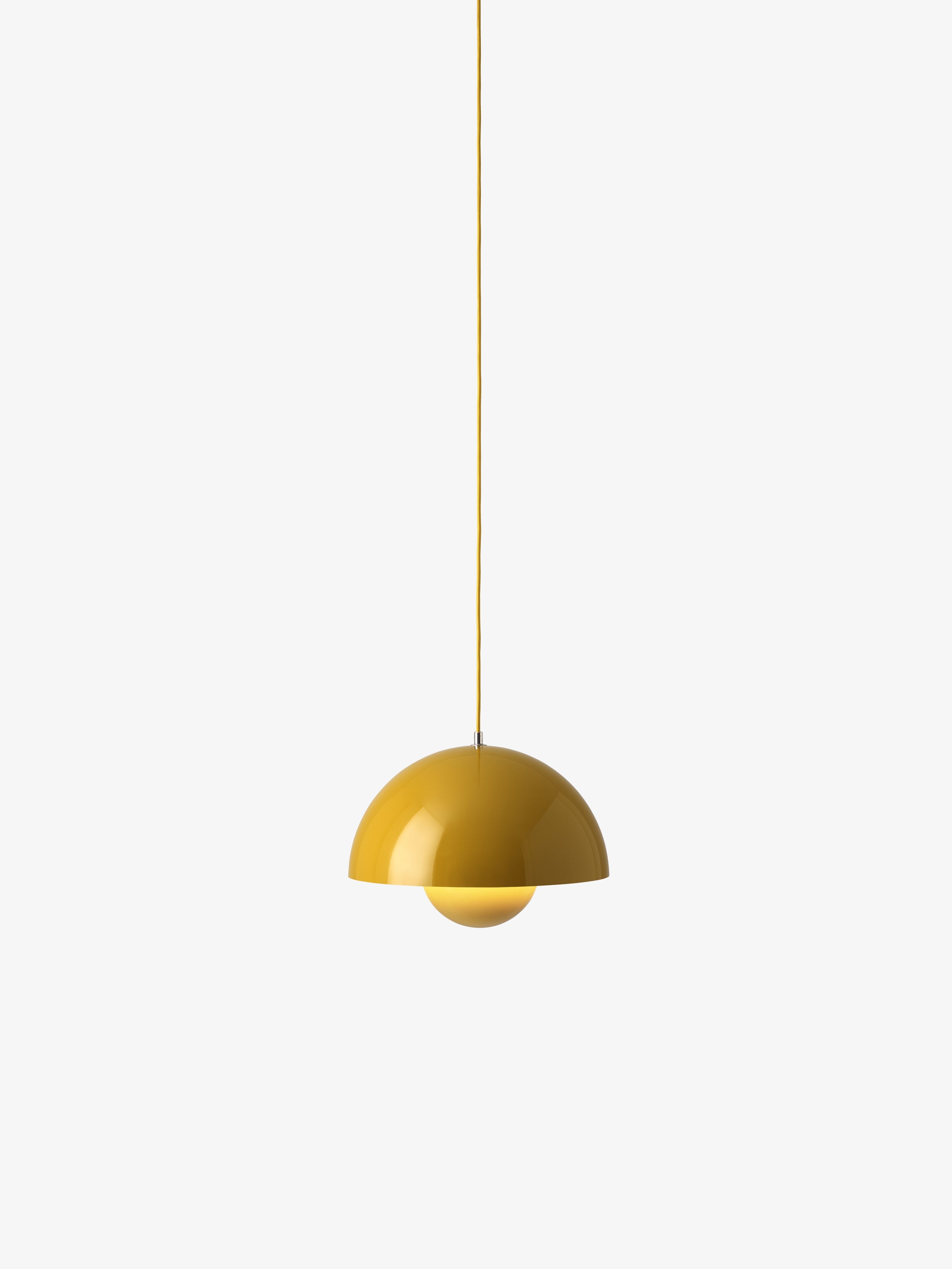Hanglamp FLOWERPOT mosterdkleur