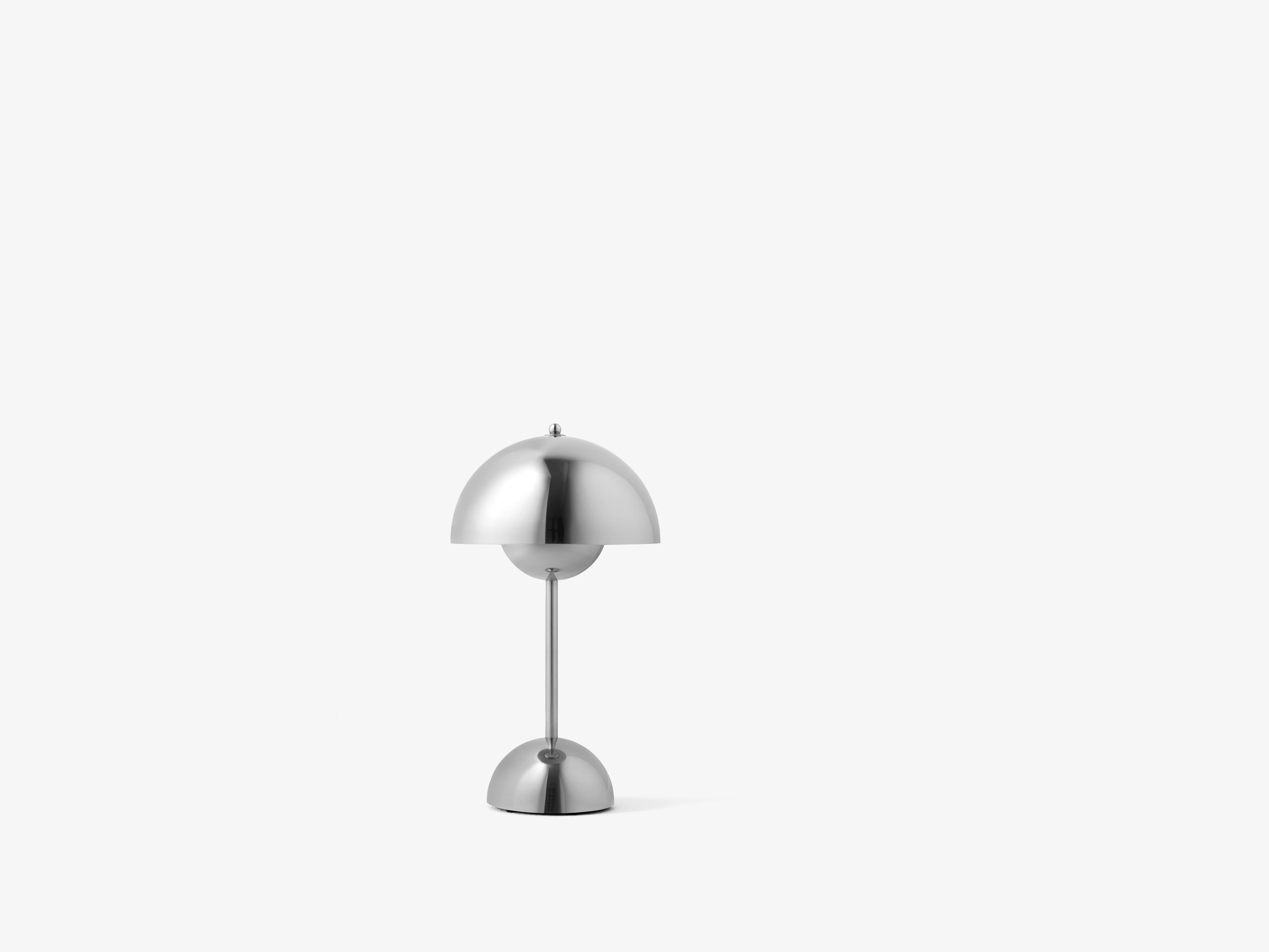 Draagbare lamp FLOWERPOT VP9 chroom