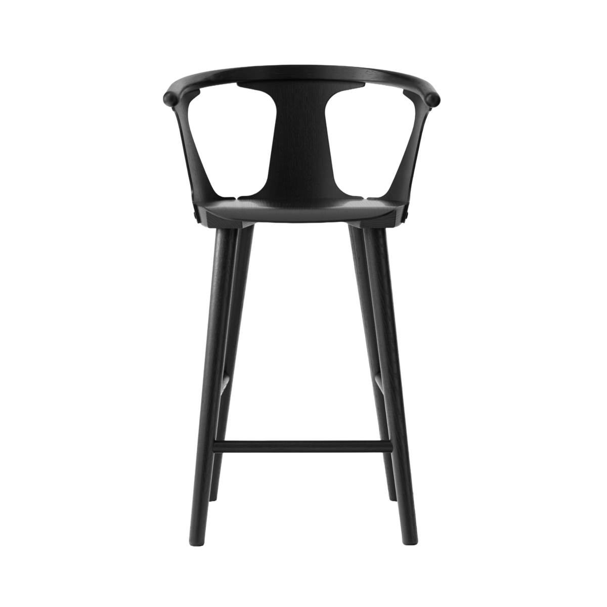 Hocker IN BETWEEN zwart gelakt eiken