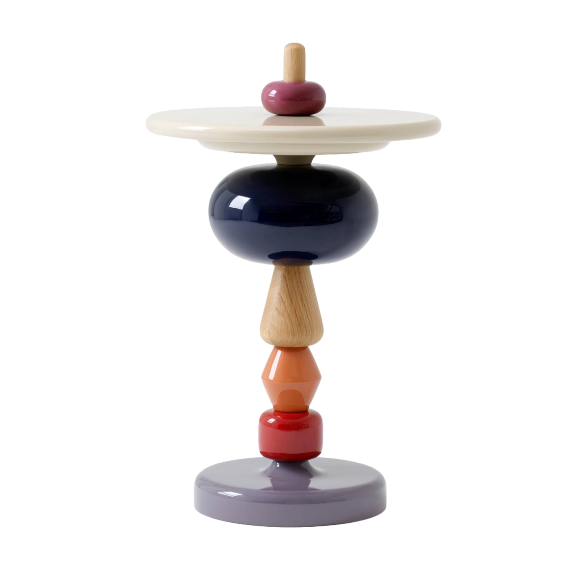 Zijtafel SHUFFLE MH1 multicolor met een beige blad