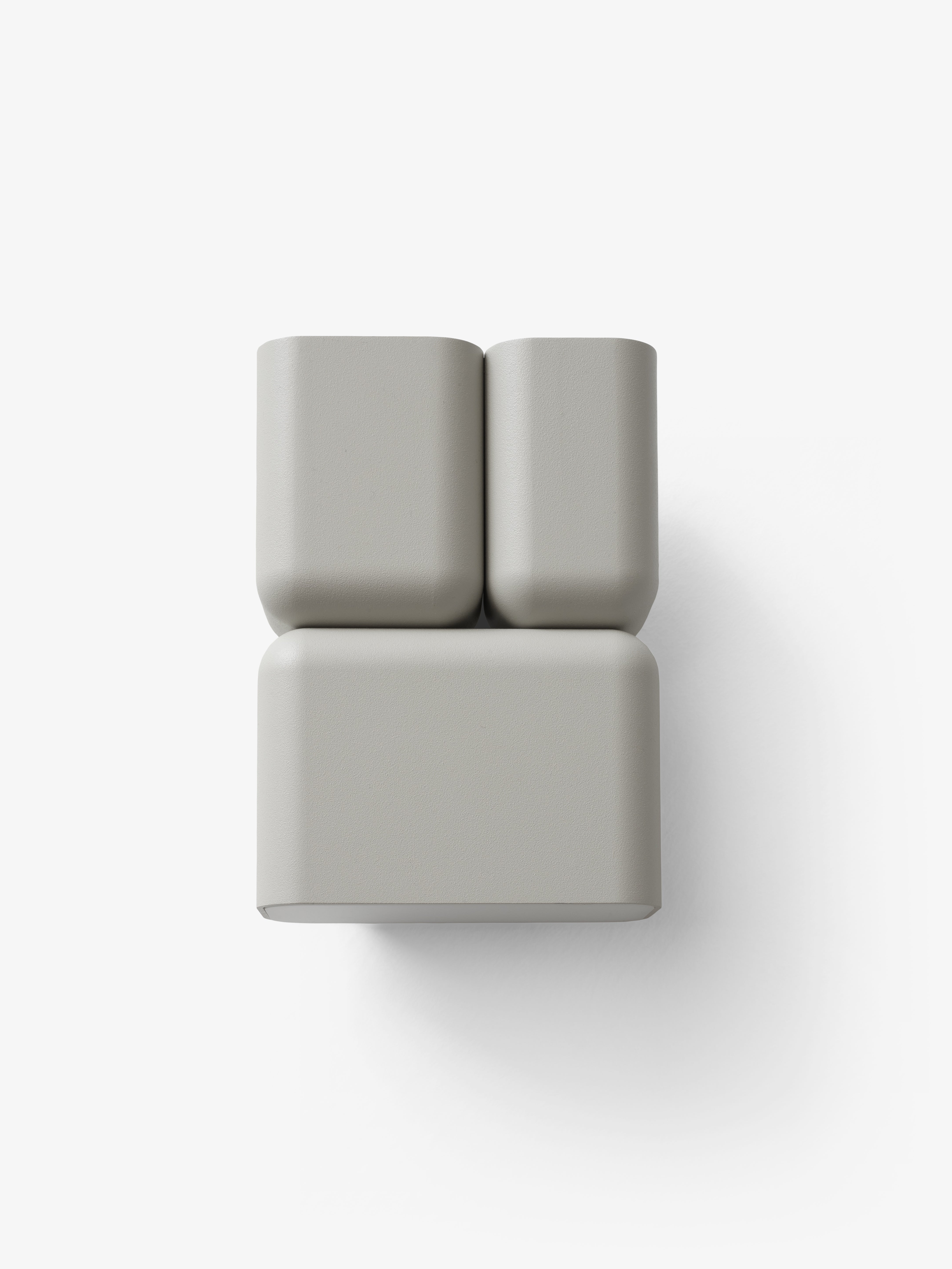 Wandlamp TABATA satijn grijs