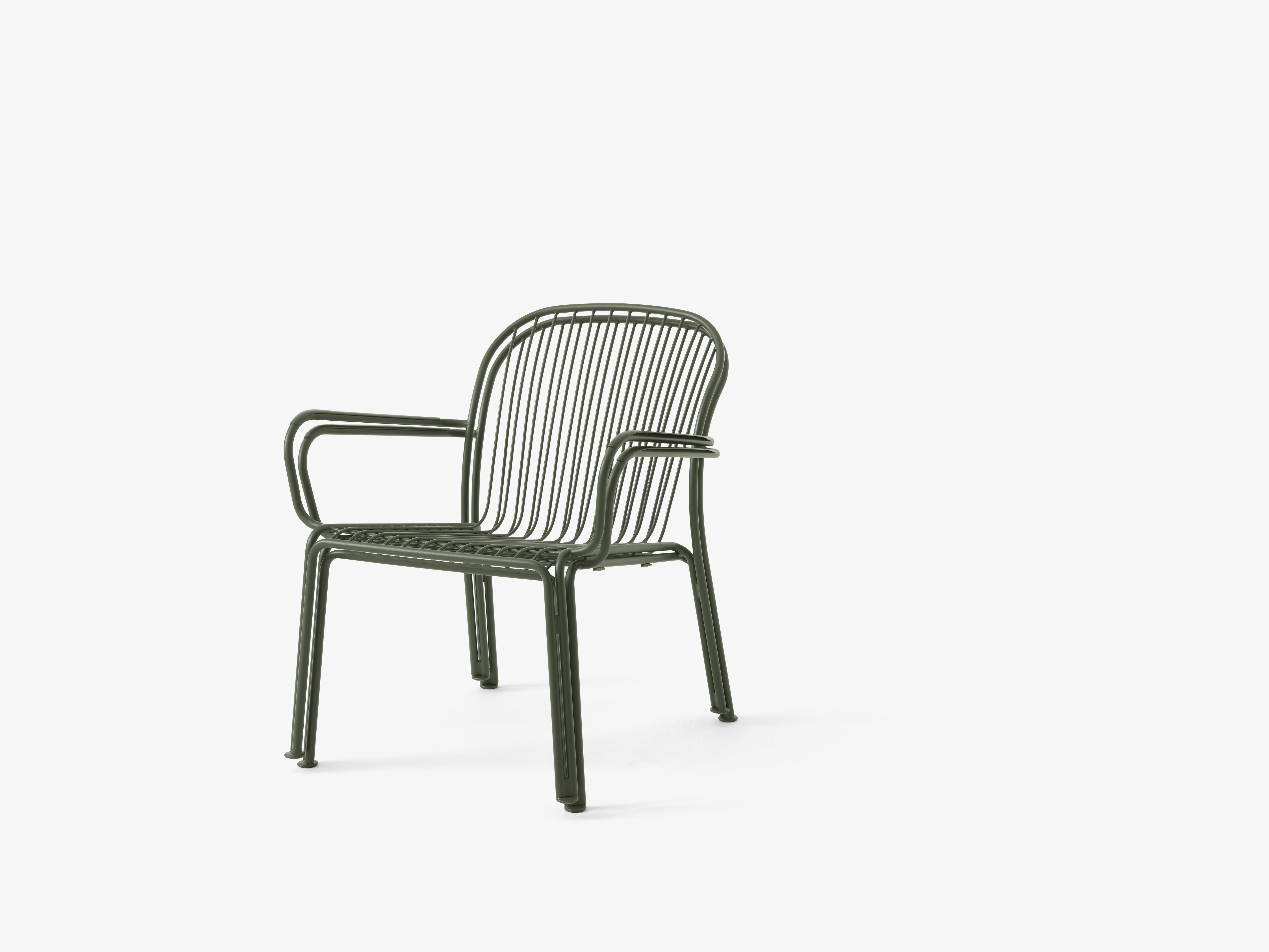 Buitenfauteuil met armleuningen THORVALD SC101 donkergroen