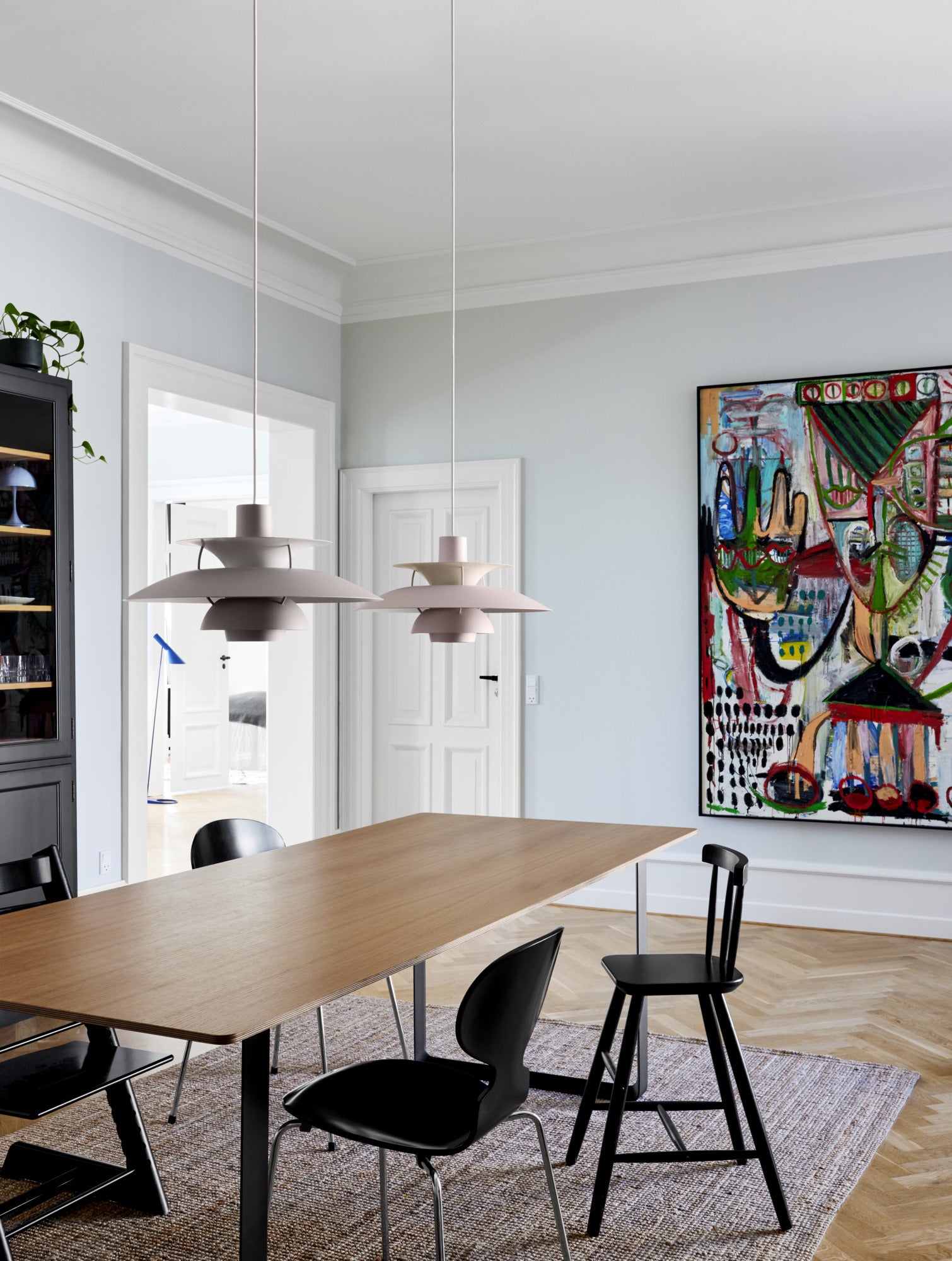 Pendelleuchte PH 5 monochromatisch hellrosa