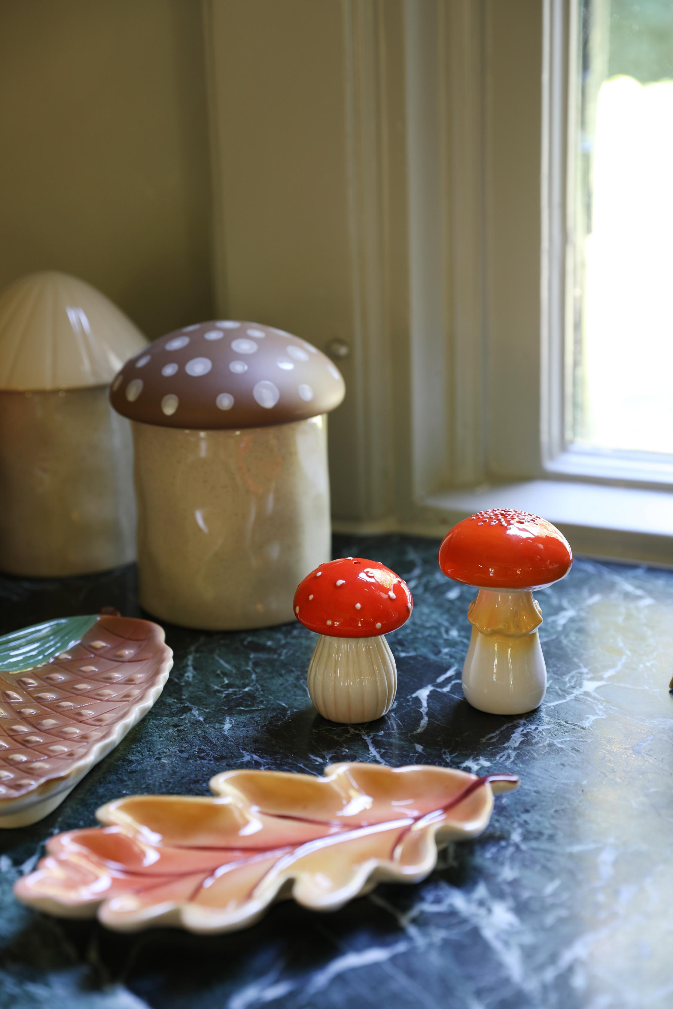 Salz- und Pfefferstreuer MUSHROOM rot mit Weiß