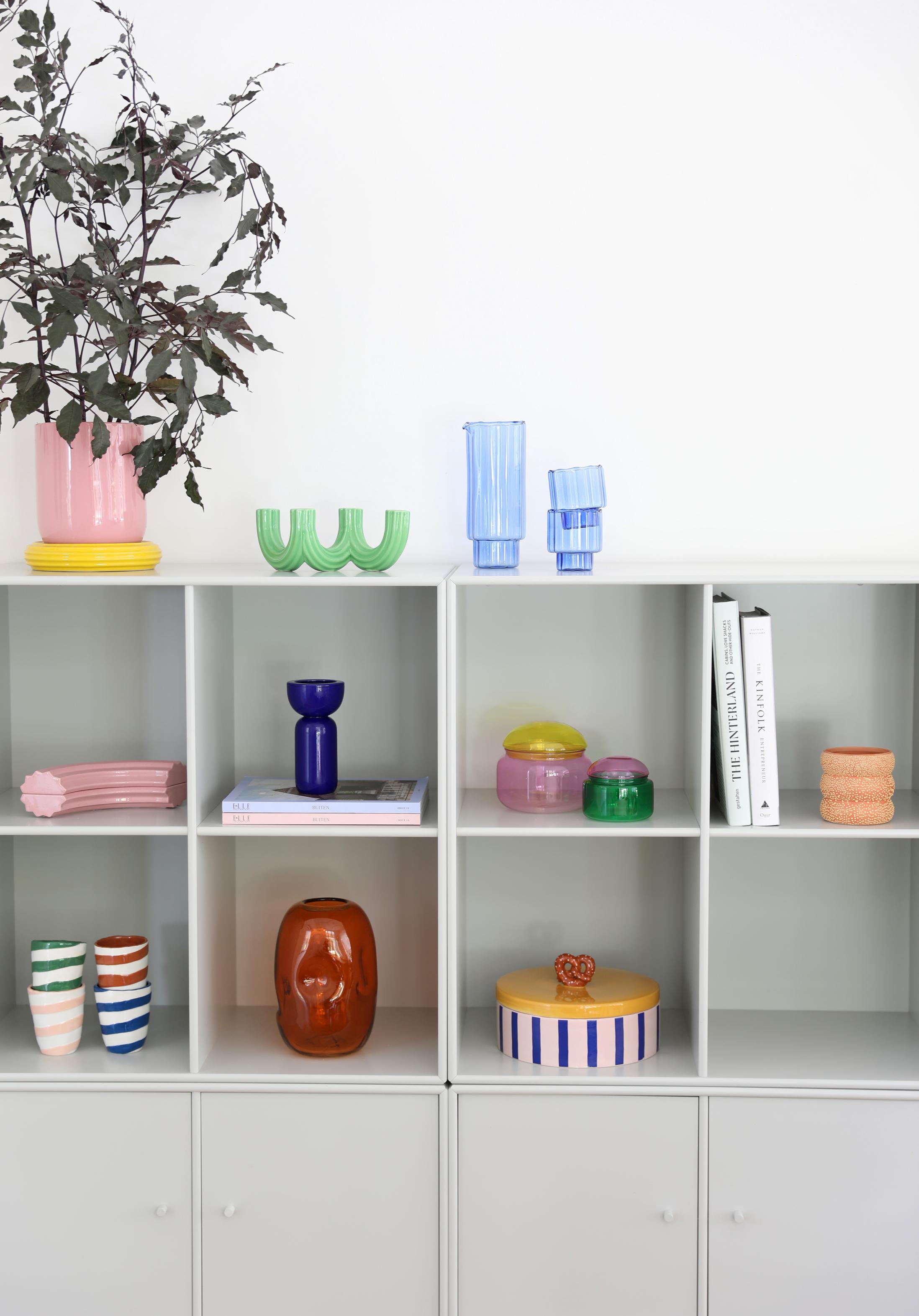 Vierarmiger Kerzenhalter CHURROS grün