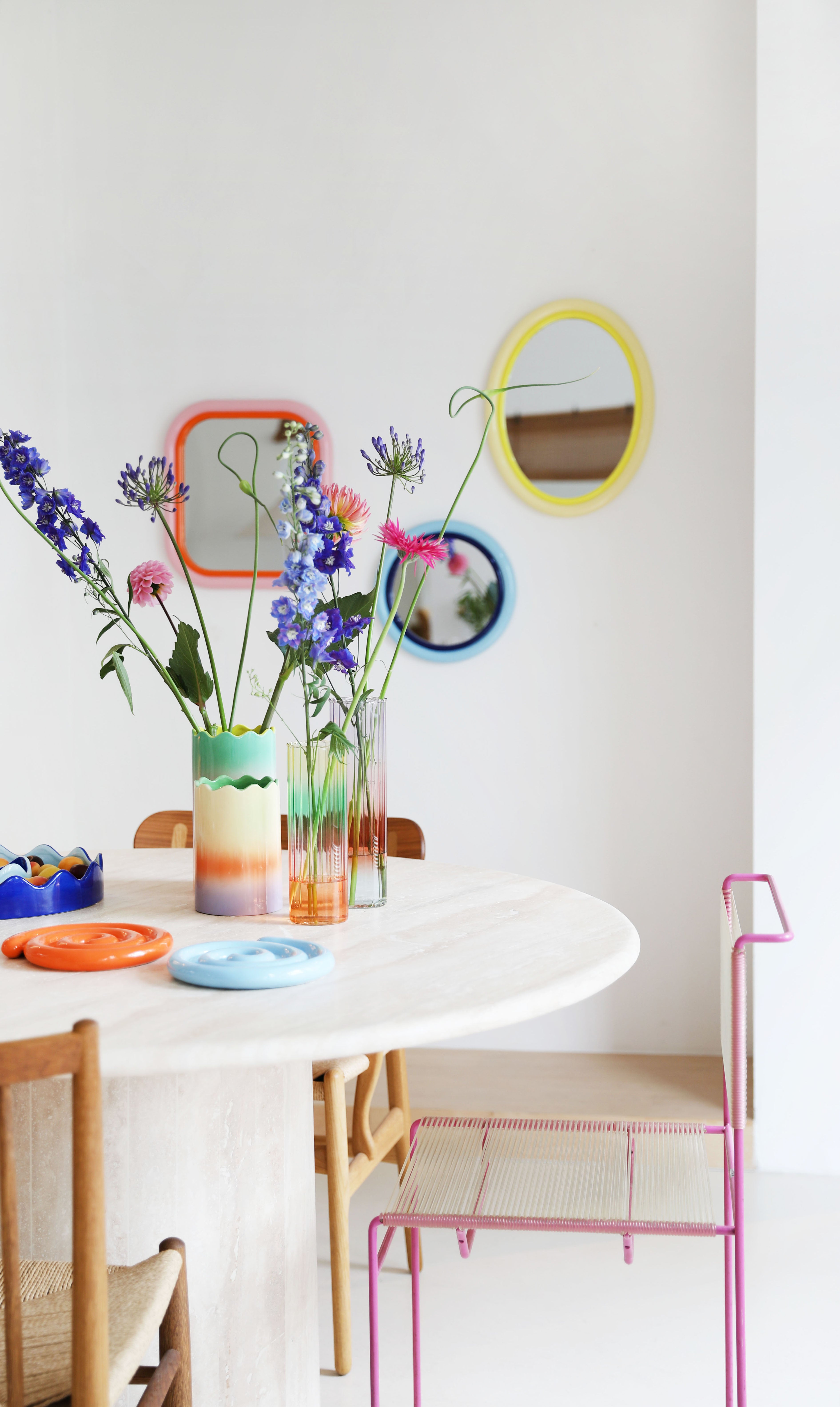 Vaas FADE paars-oranje gradient