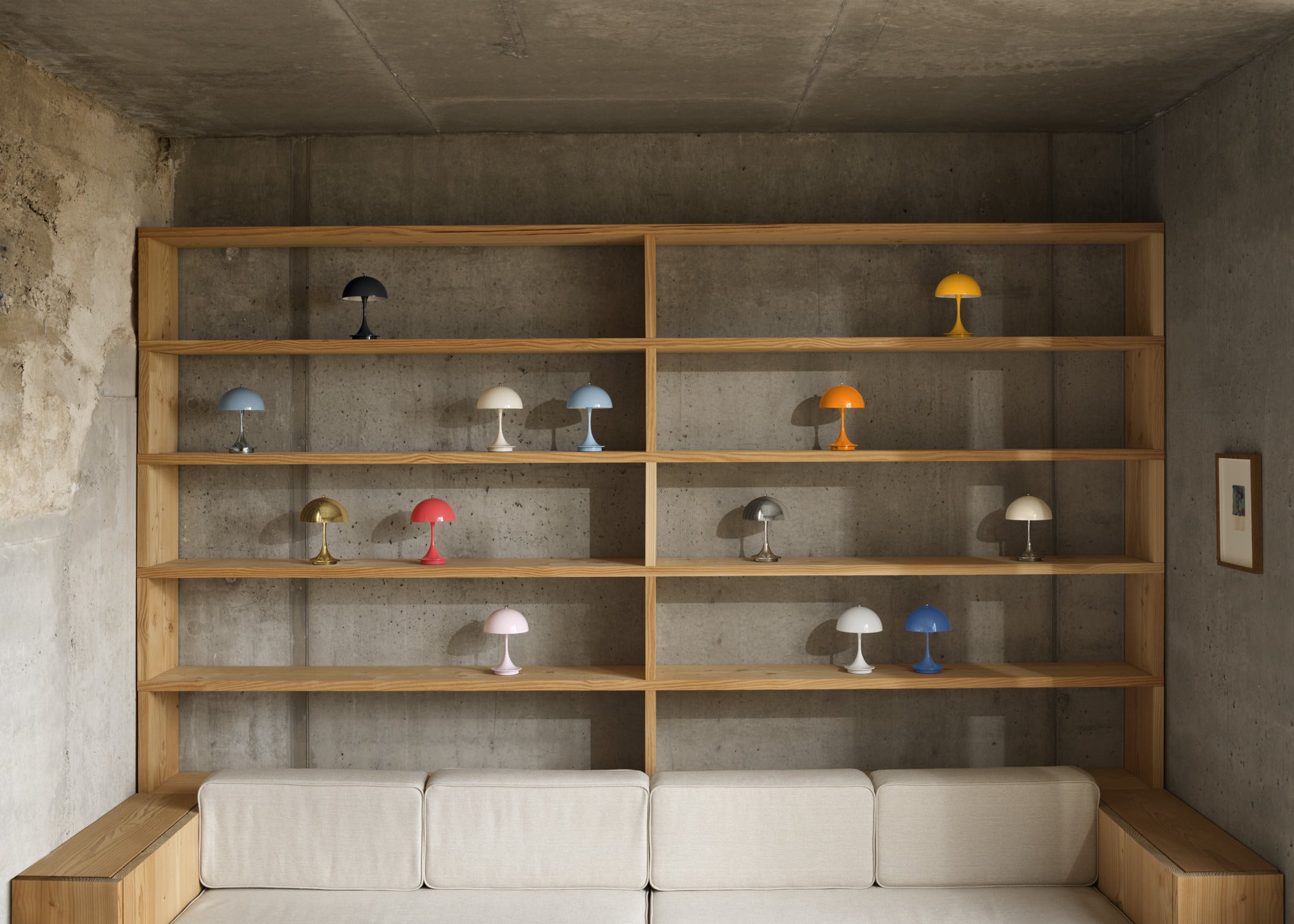 Draagbare lamp PANTHELLA 160 oranje