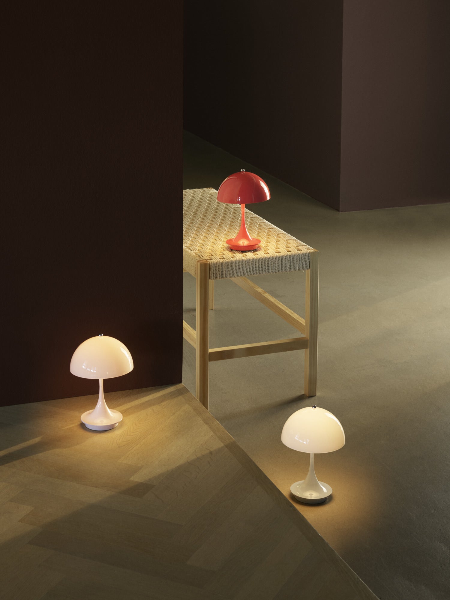 Tragbare Lampe PANTHELLA 160 blassrosa