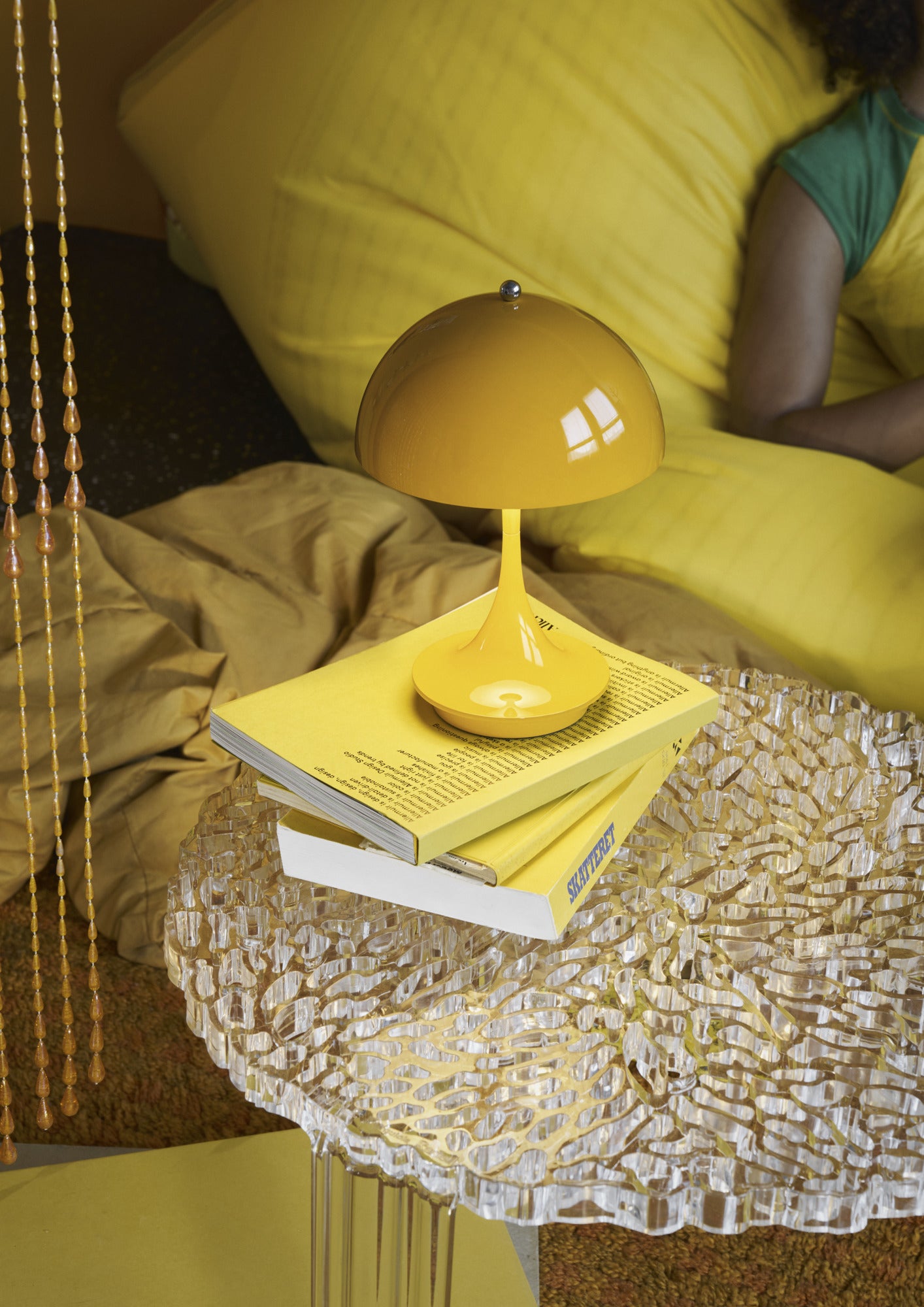 Portable lamp PANTHELLA 160 yellow
