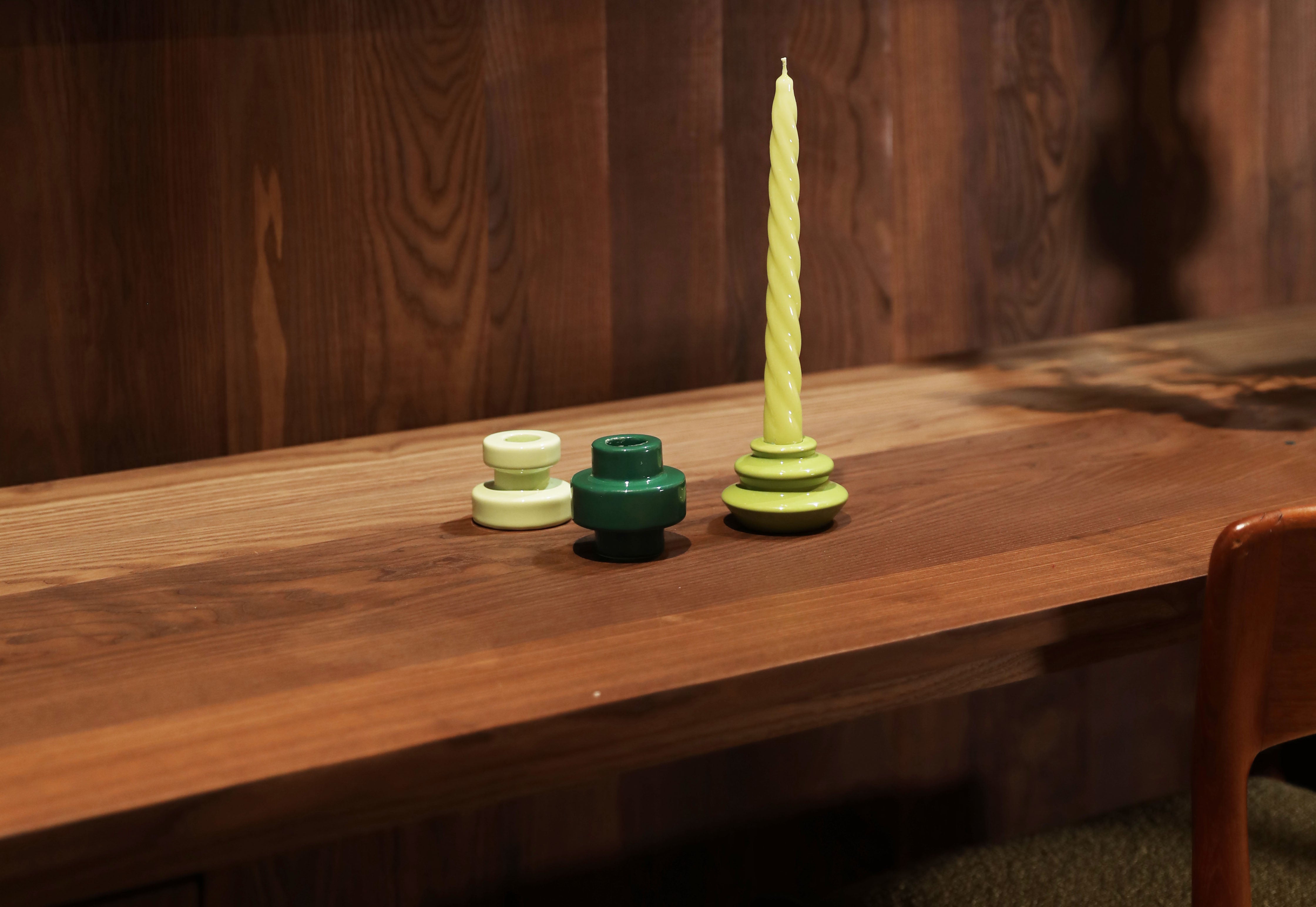 BRAVO GREENS Candle Set Green