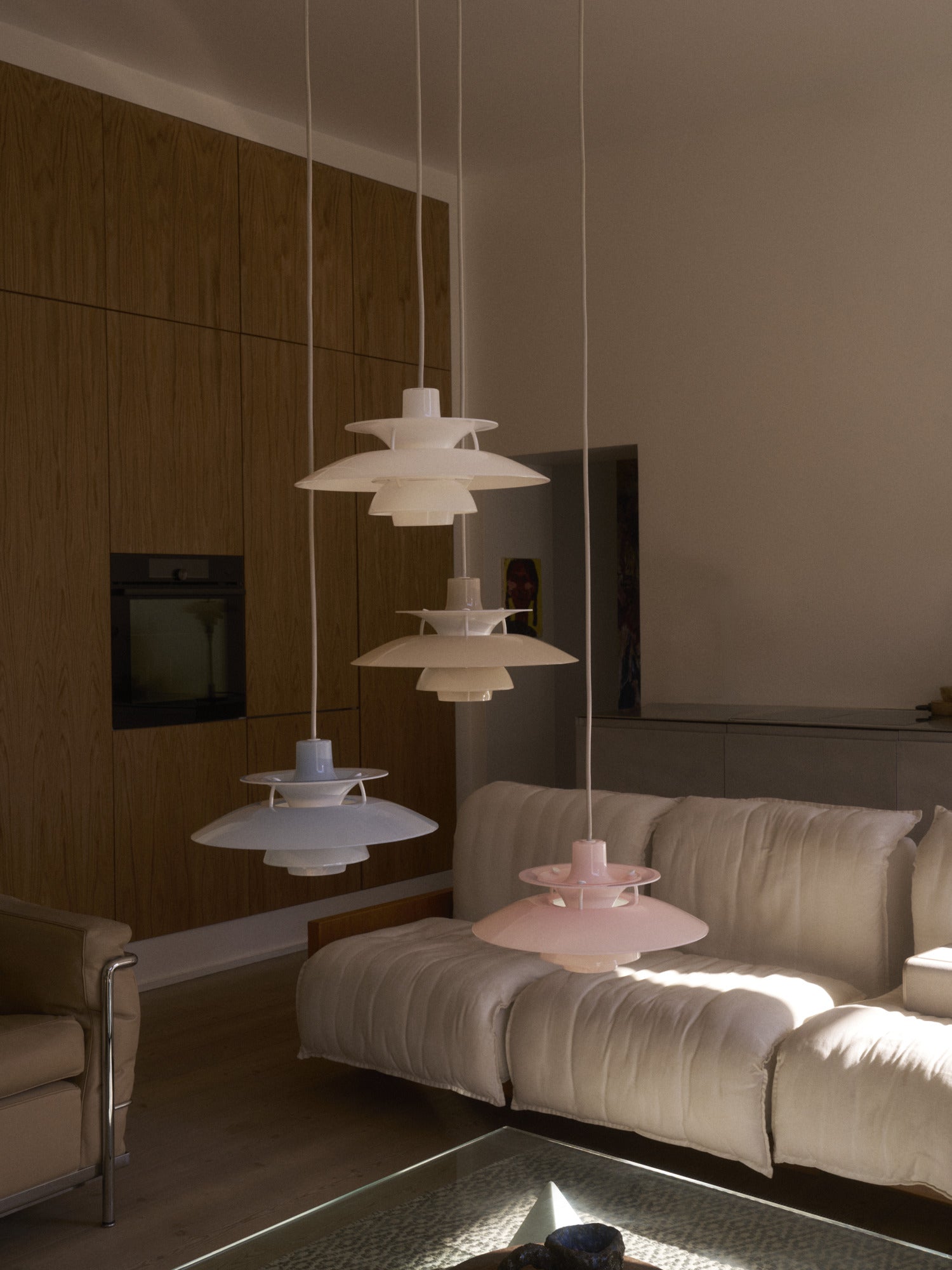 Lampa wisząca PH 5 OPAL jasnoróżowy