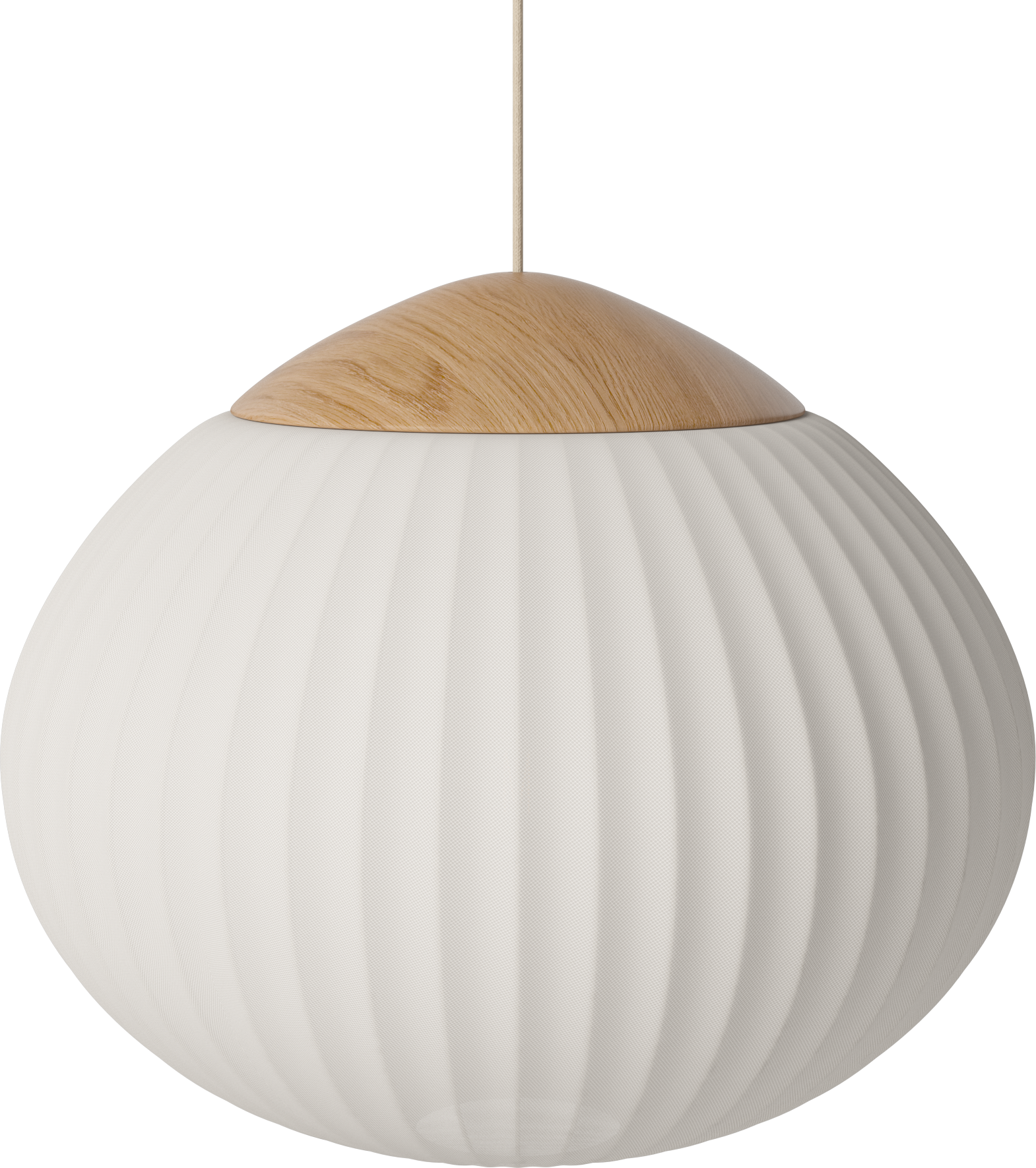 WHITE RAME HANGING LAMP