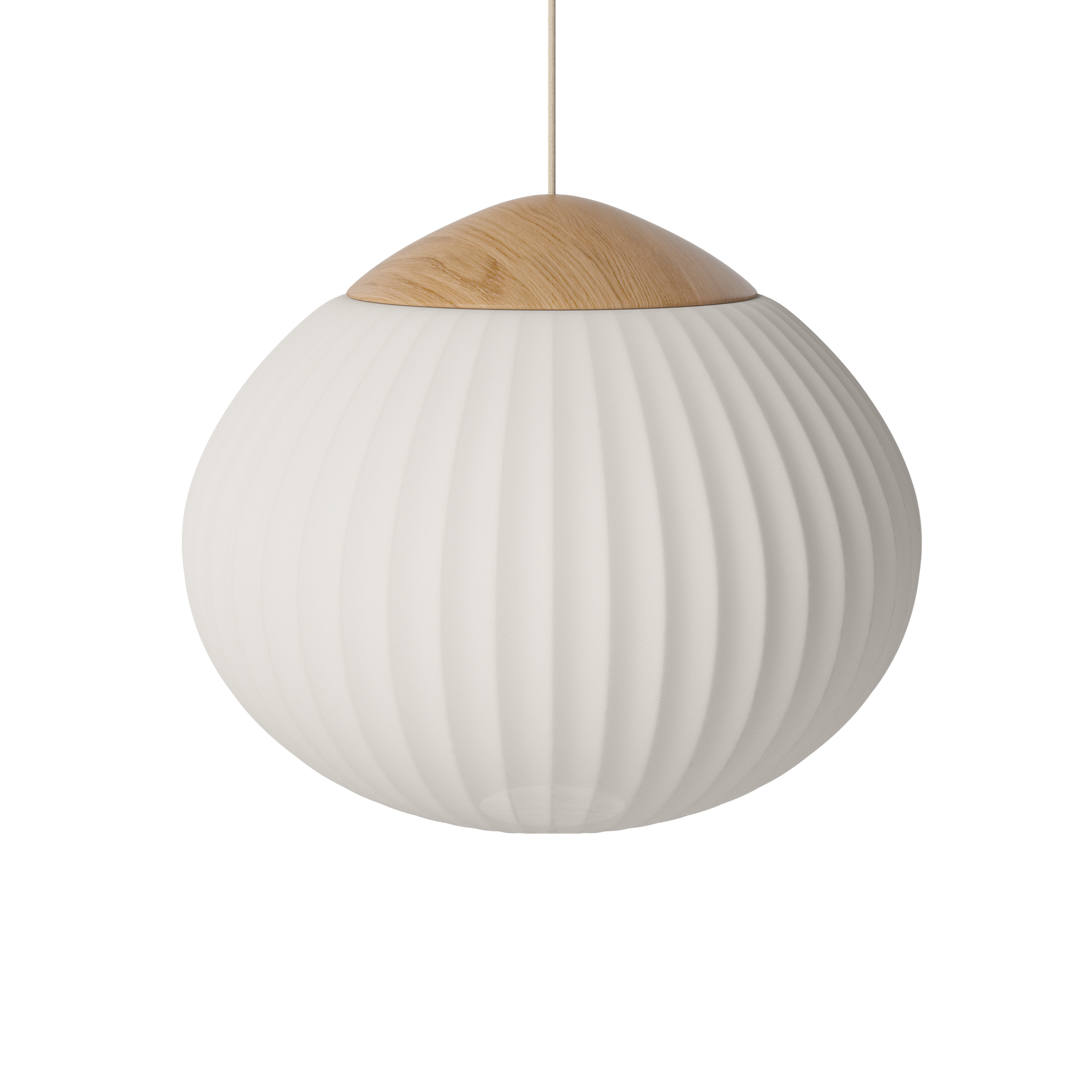WHITE RAME HANGING LAMP