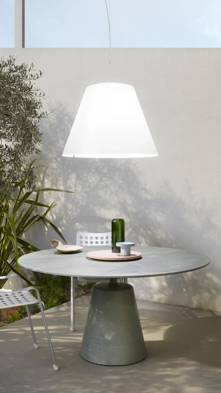 Hanging lamp, outer grange Costanza Open Air White