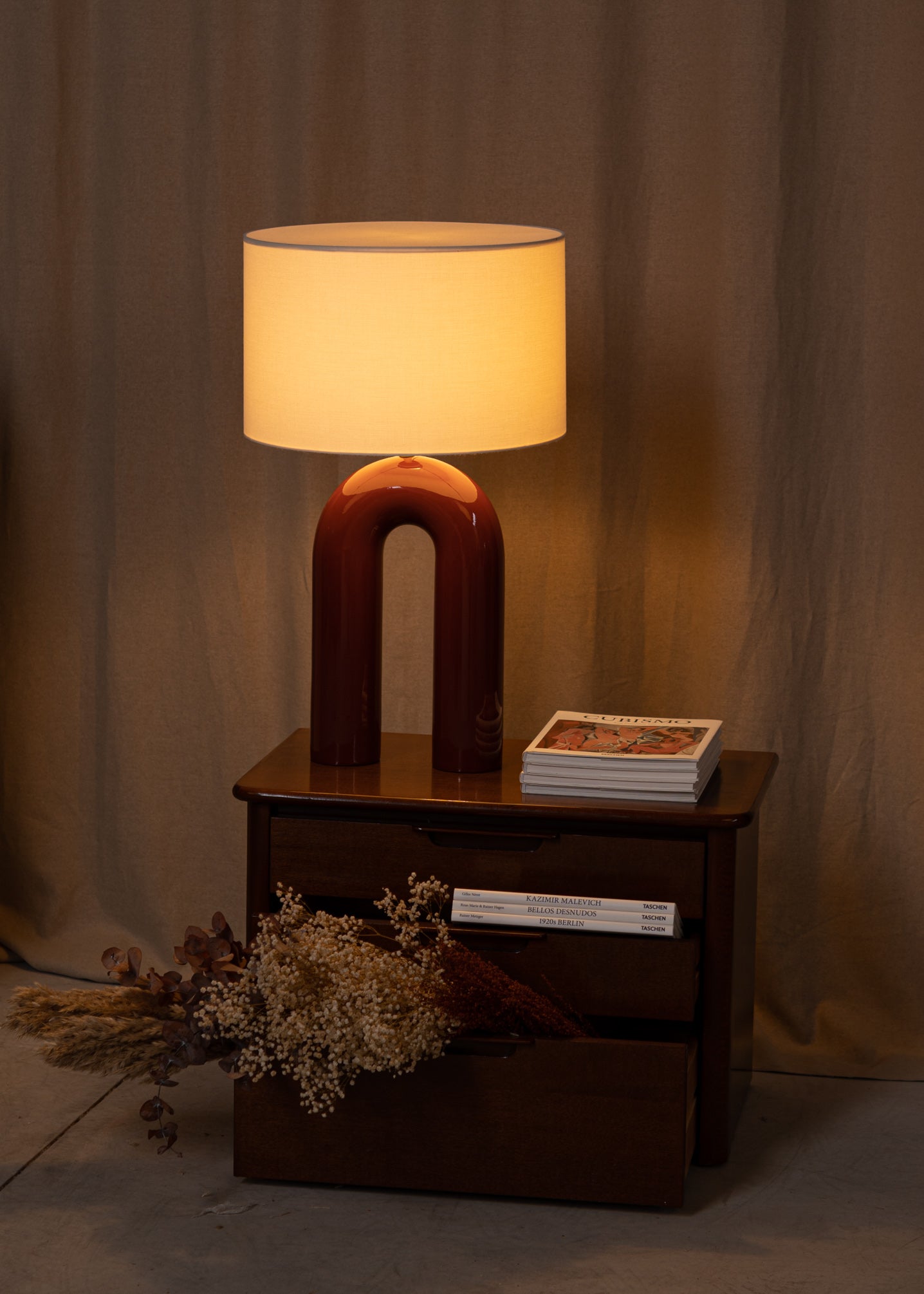 Ceramic Table Lamp ARKO Red