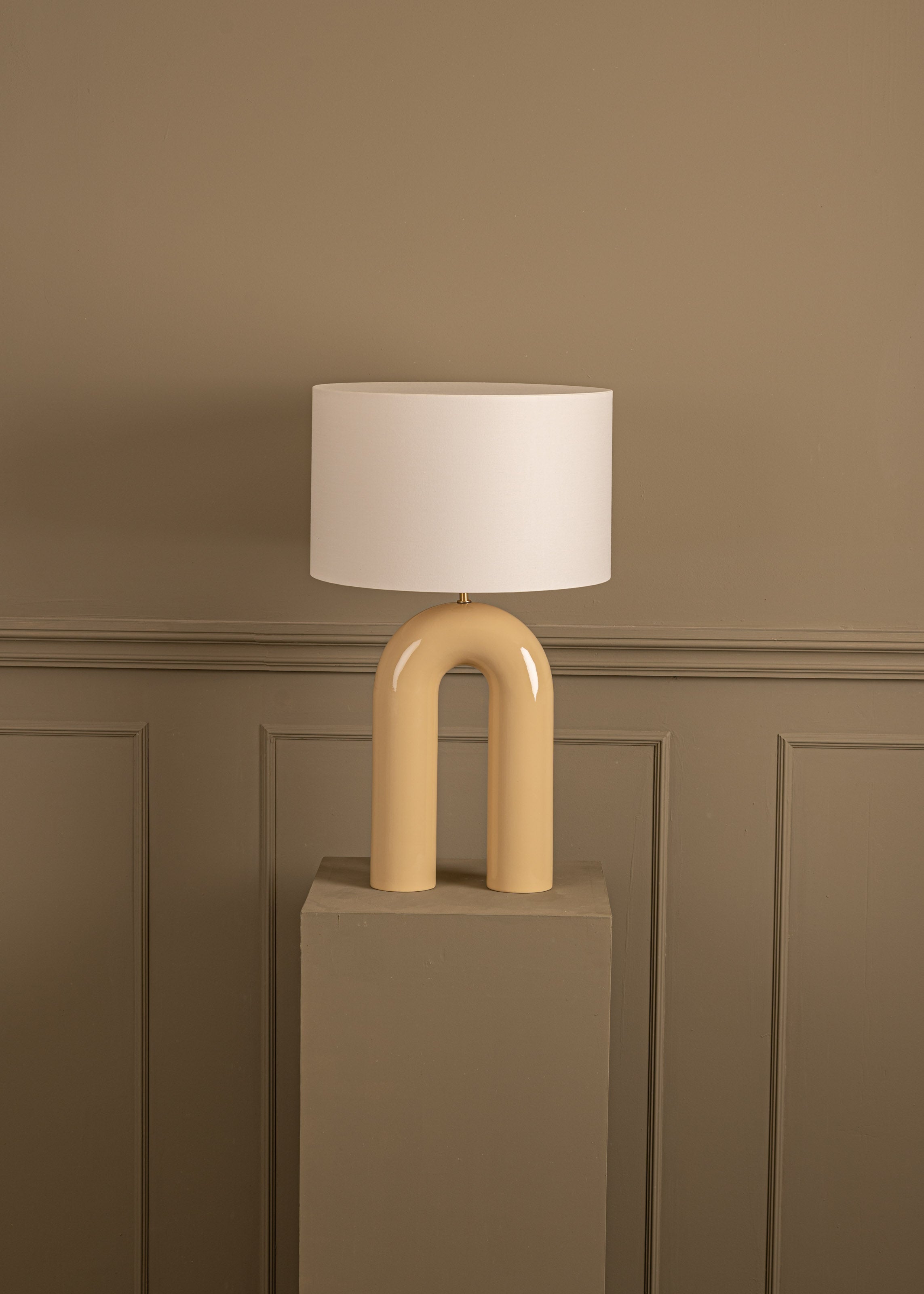 Beige Ceramic Table Lamp ARKO