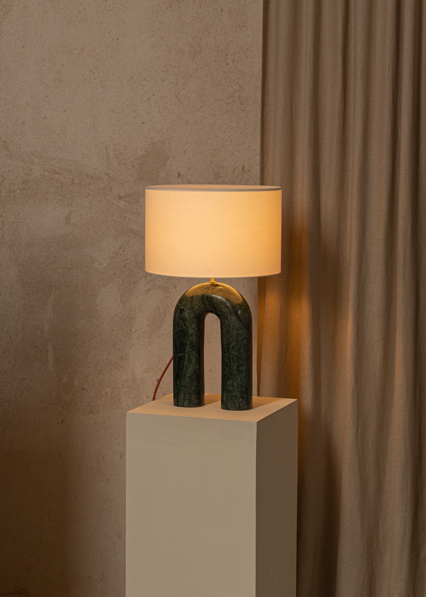Tischlampe ARKO grüner Marmor