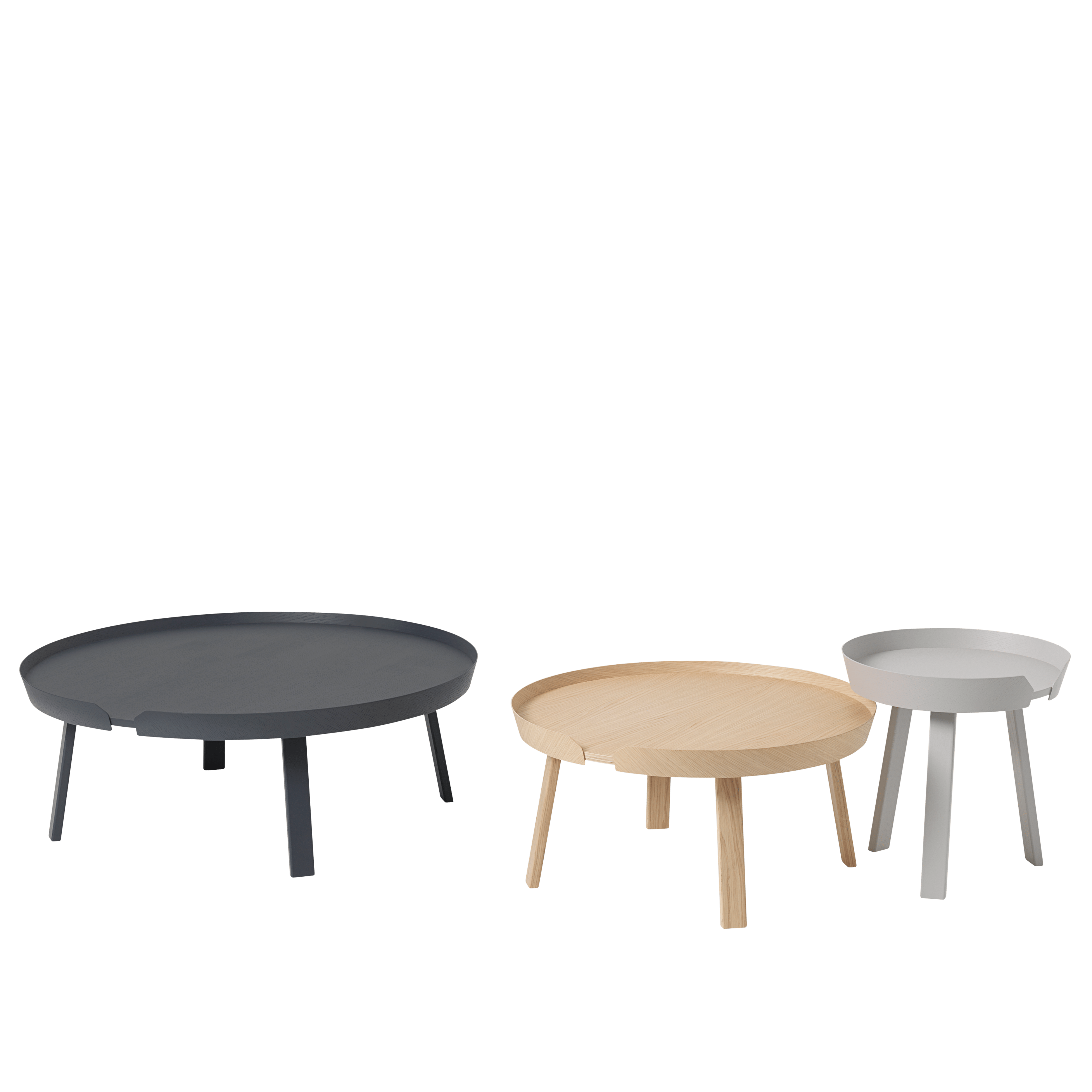 AROUND Gray Side Table