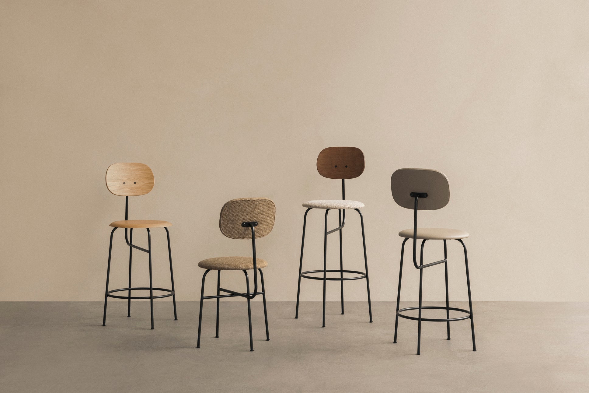 AFTEROOM PLUS stool dark oak veneer