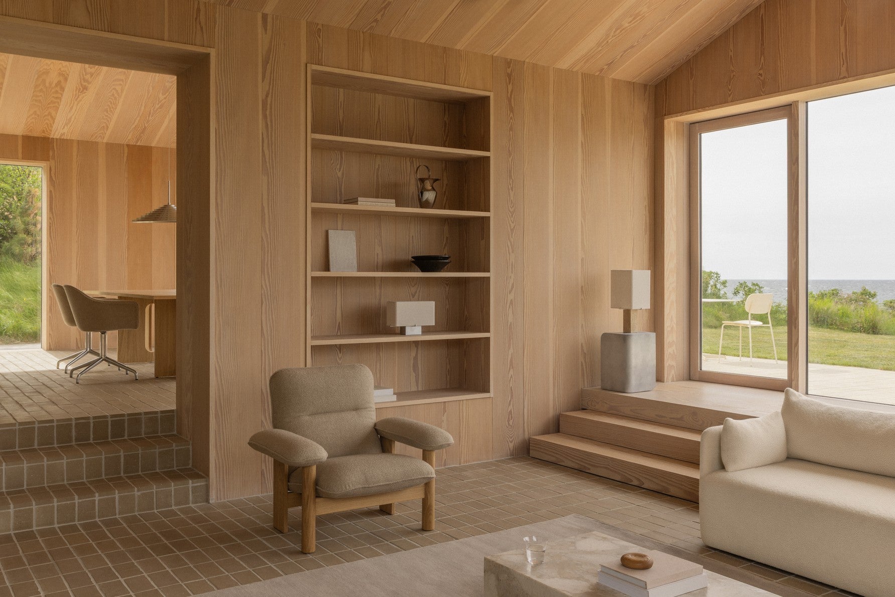 Sofa 3-zits OFFSET lichtbeige