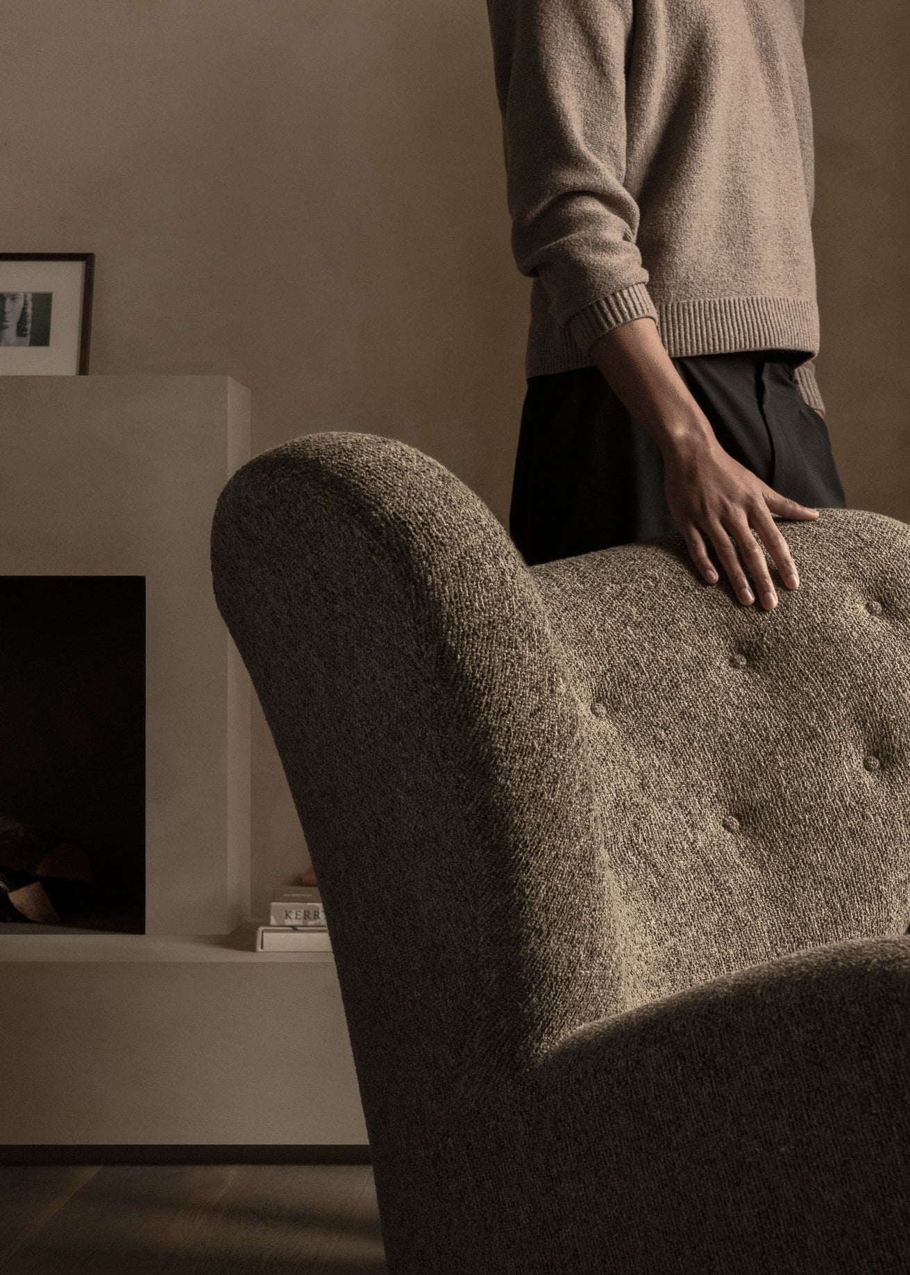 Fauteuil DE MOEDE MAN schapenvacht