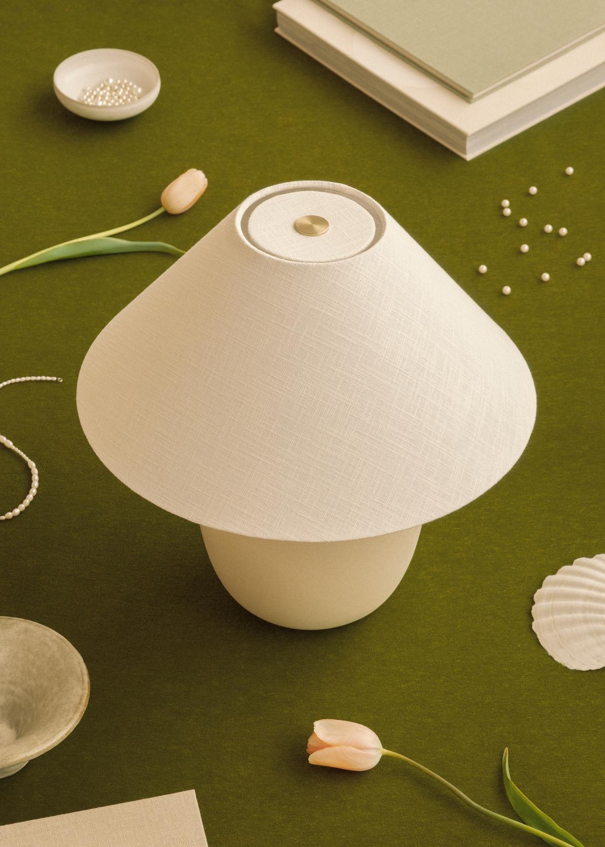 TORSO Table Lamp White Ceramic