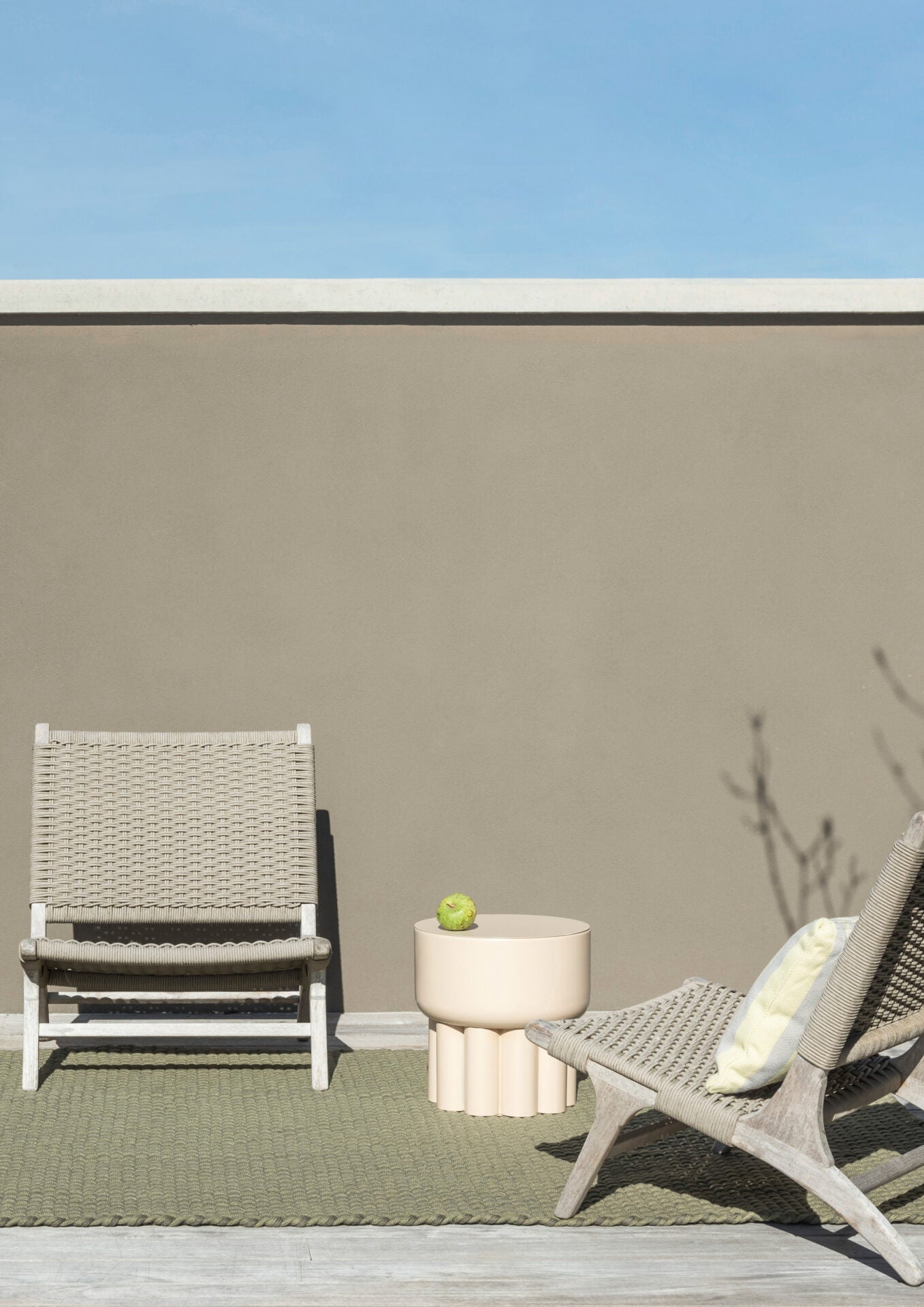 Buitenkleed LACE groen-grijs