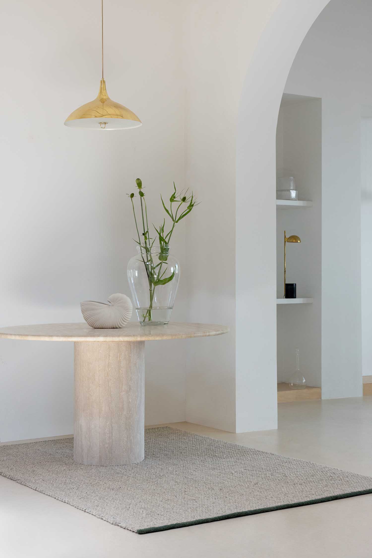 Vloerkleed CRAFT MATTER EENVOUDIG lichtgrijs