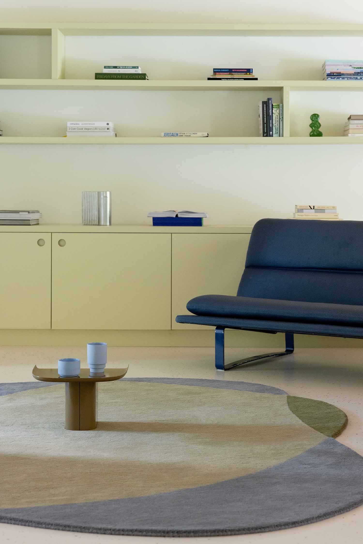 Dywan owalny ELEMENT CHAD zielony z niebieskim