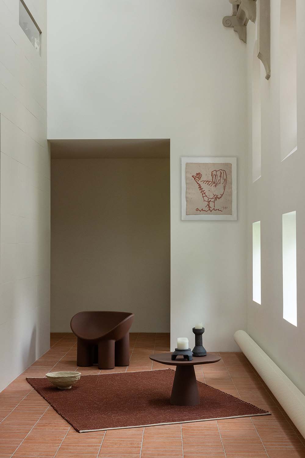 Vloerkleed FRAME baksteen