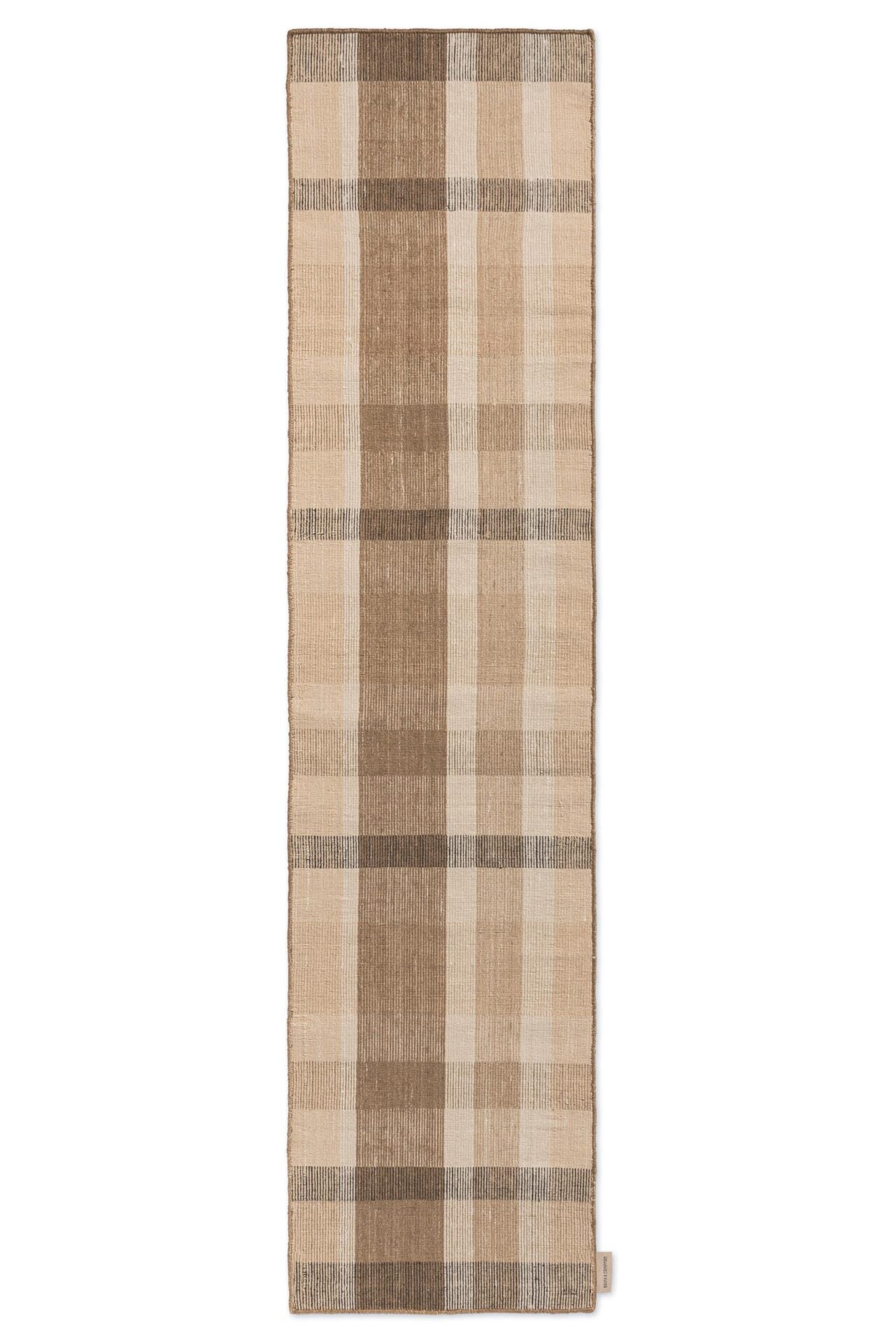 Buitenkleed ZONA BLOCK STRIPE & CHECK bruin-beige