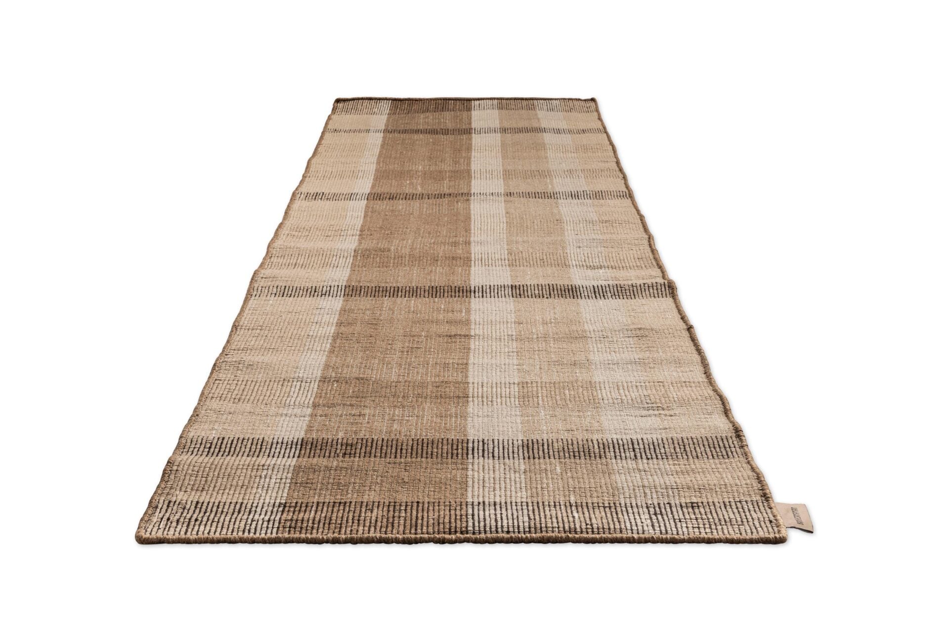 Buitenkleed ZONA BLOCK STRIPE & CHECK bruin-beige