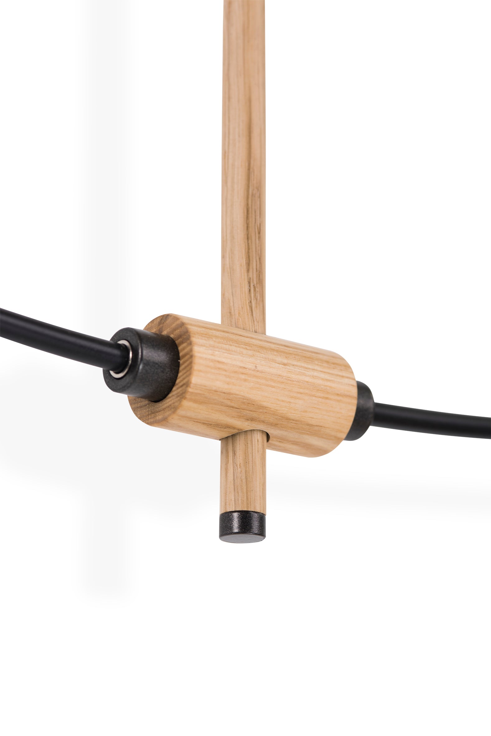 BILBAO PREMIUM wall clock in oak wood with black