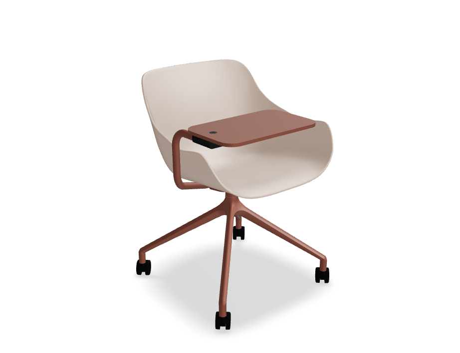 Draaistoel BALTIC BASIC met aluminium basis en wielen