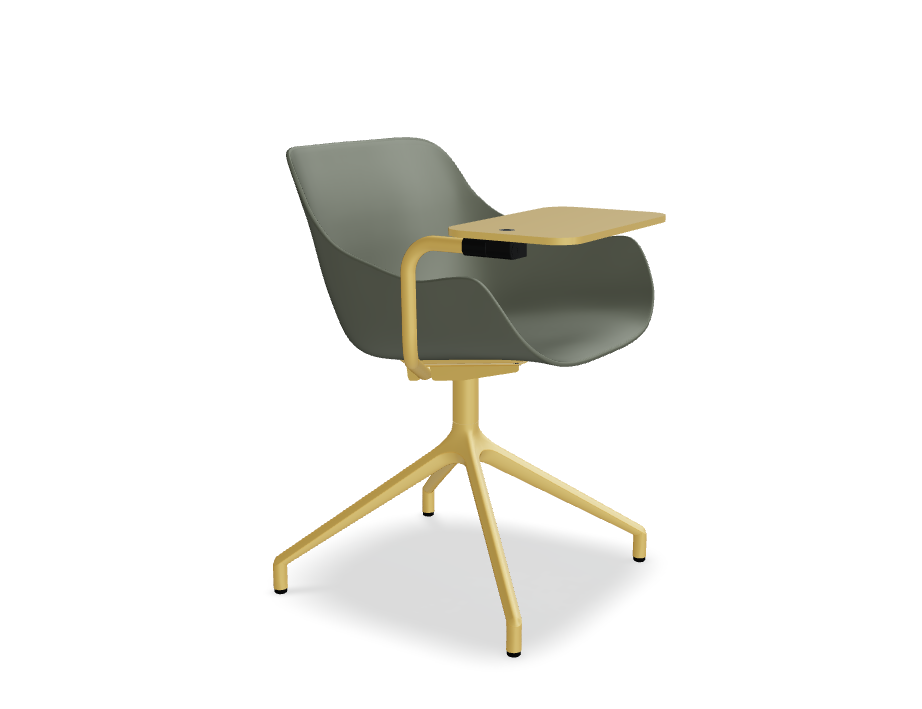 Baltic Basic swivel chair aluminum base