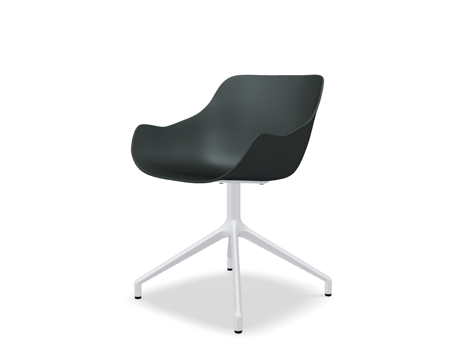 Baltic Basic swivel chair aluminum base