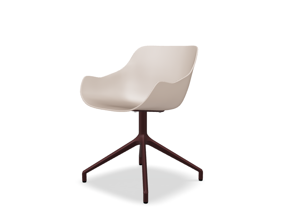 Baltic Basic swivel chair aluminum base
