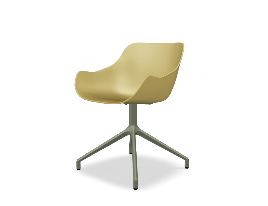Baltic Basic swivel chair aluminum base